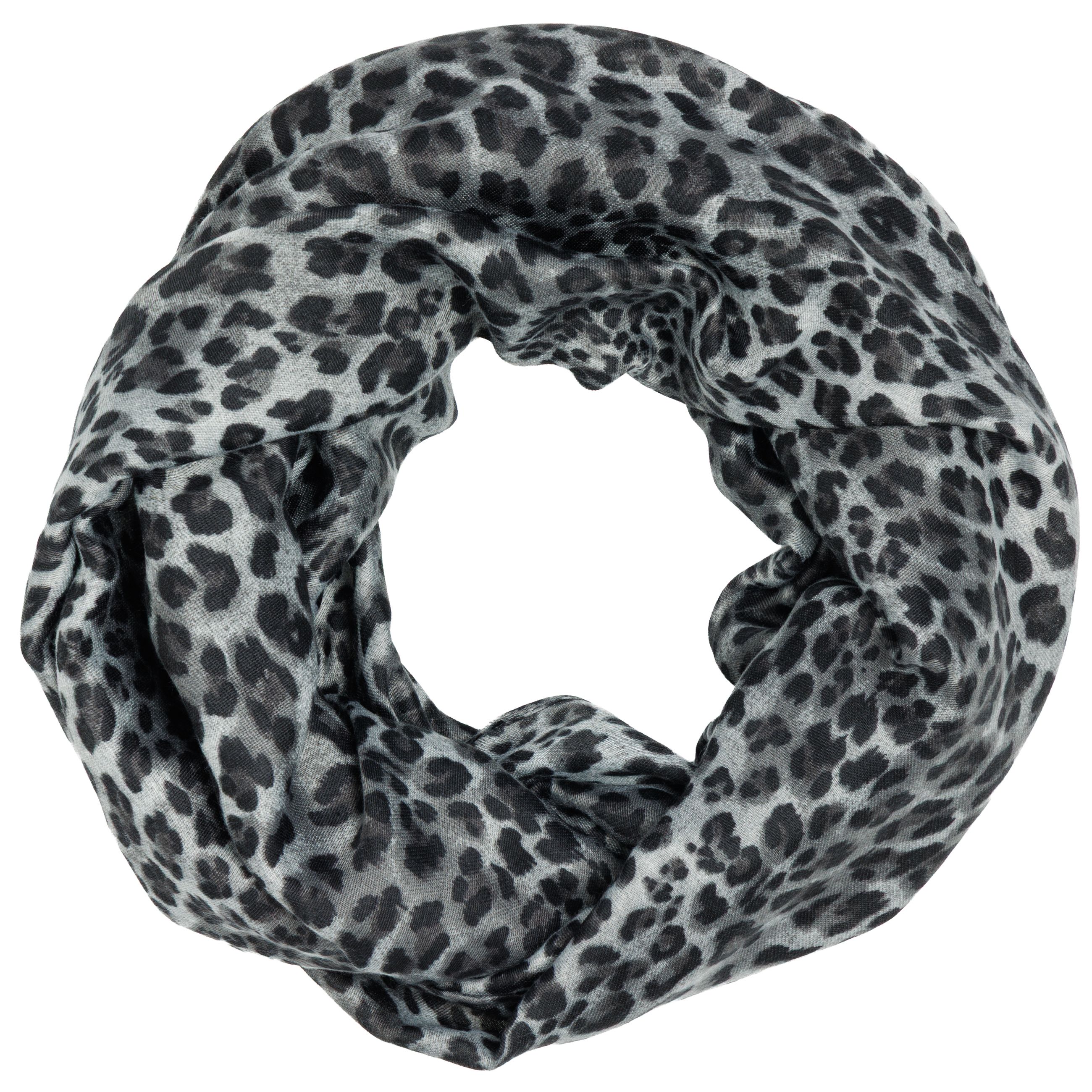 caspar-loop-546-damen-loop-schal-animal-print-aus-viskose image 4