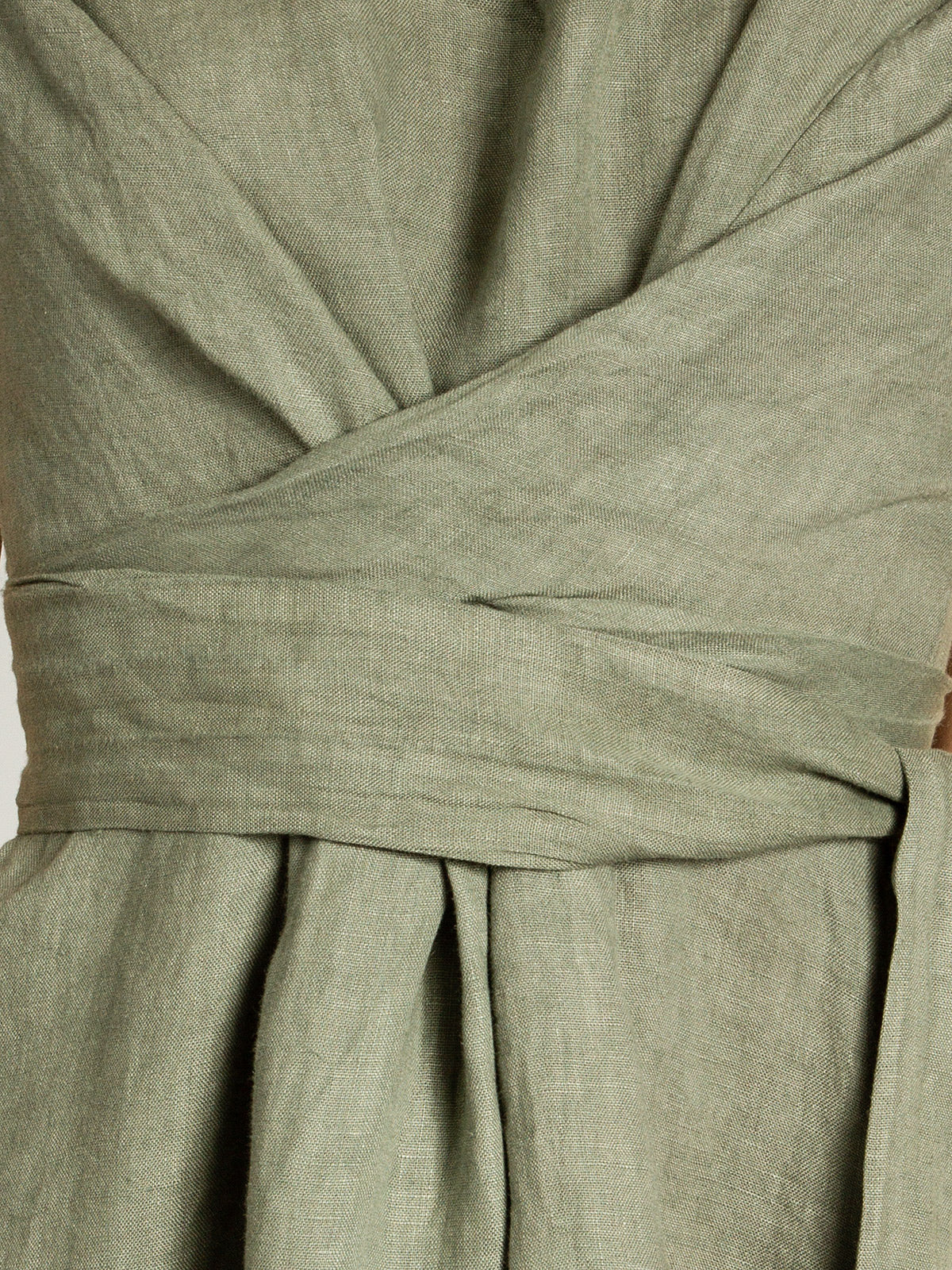 caspar-leinenkleid-no-016-damen-sommerkleid-knielang-mit-bindegurten image 5