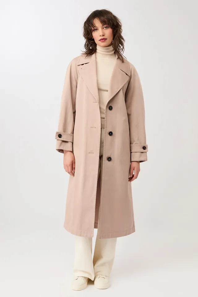 langerchen-klassischer-trenchcoat-aus-bio-baumwolle-lange-jacke-in-blush image 1