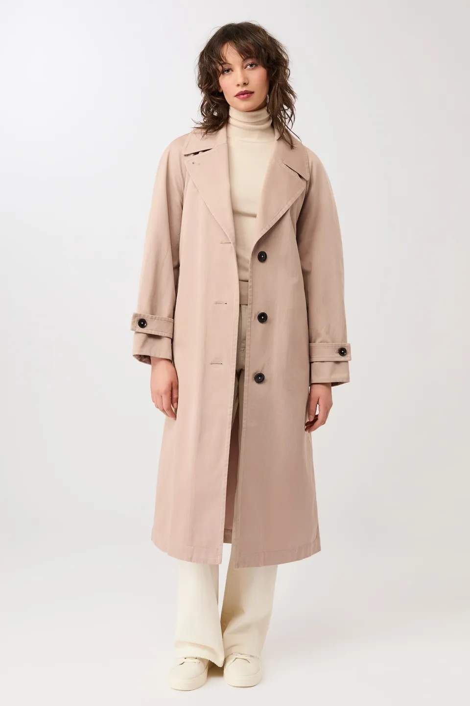 langerchen-klassischer-trenchcoat-aus-bio-baumwolle-lange-jacke-in-blush image 1