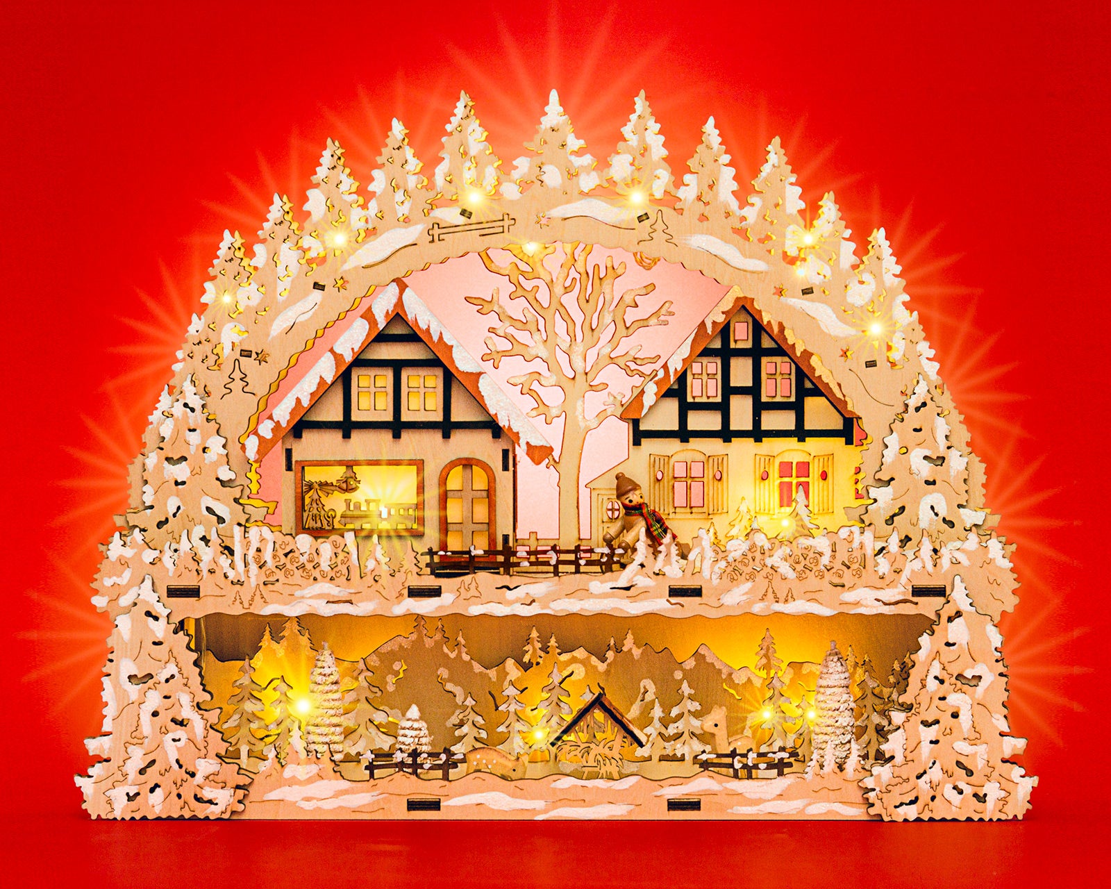 caspar-sikora-lb65-holz-schwibbogen-led-43cm-winterdorf image 2