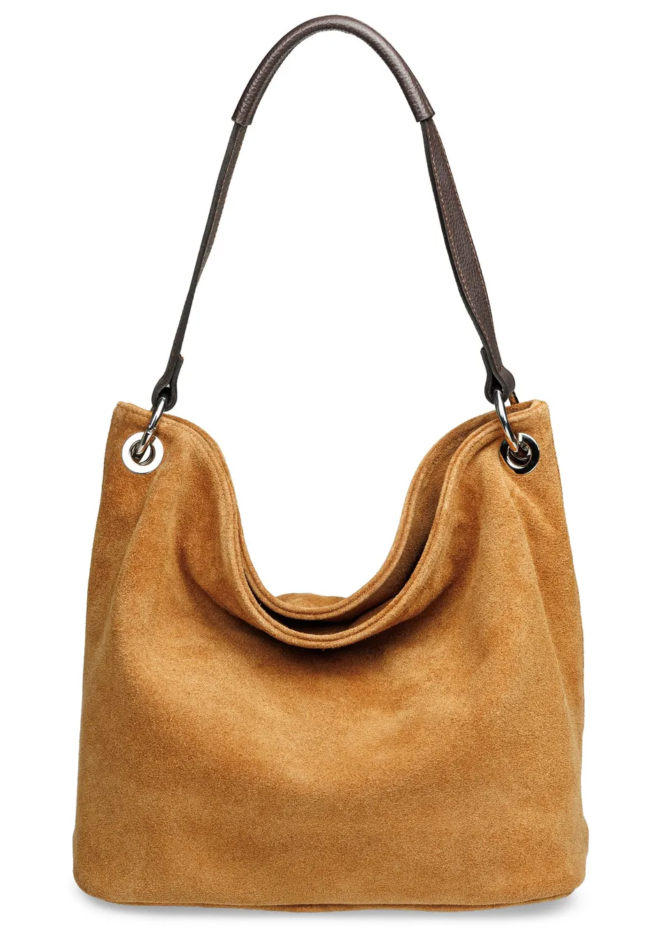 caspar-shoulder-bag-no-580-veloursleder-30x27x15-cm image 1