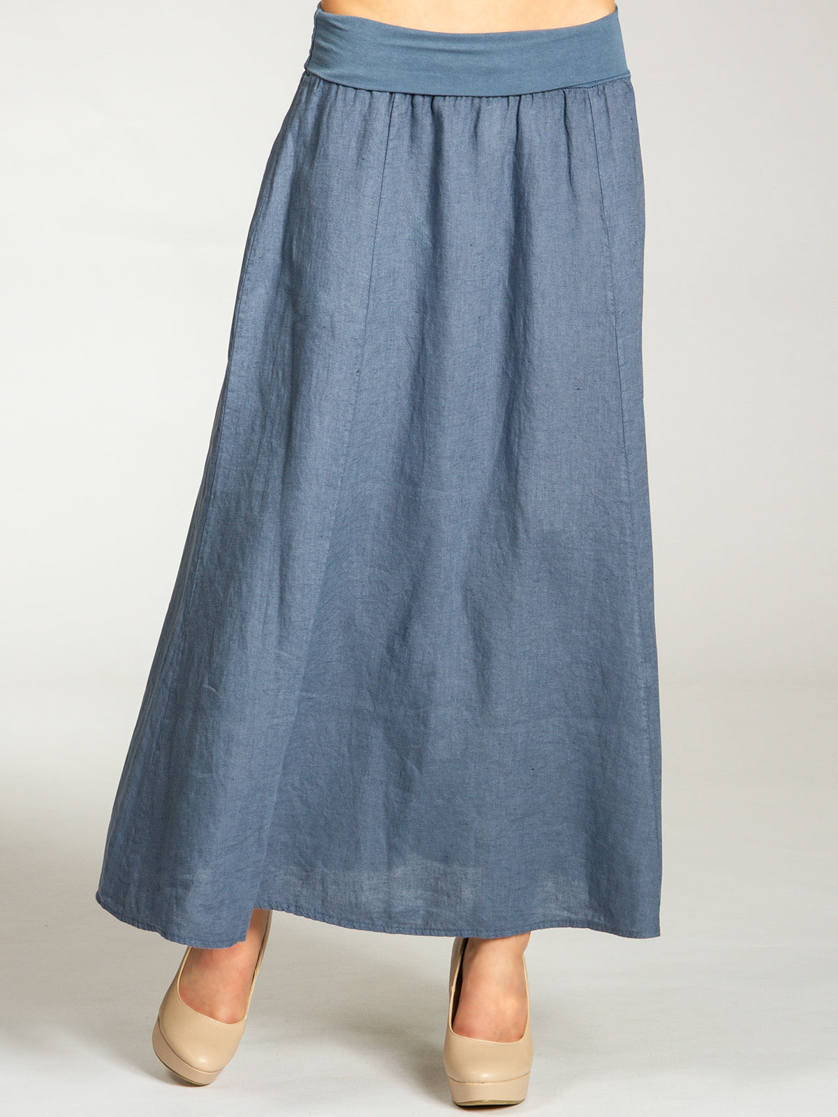 caspar-no-019-leinenrock-damen-maxi-sommerrock-aus-italien-leinen image 3