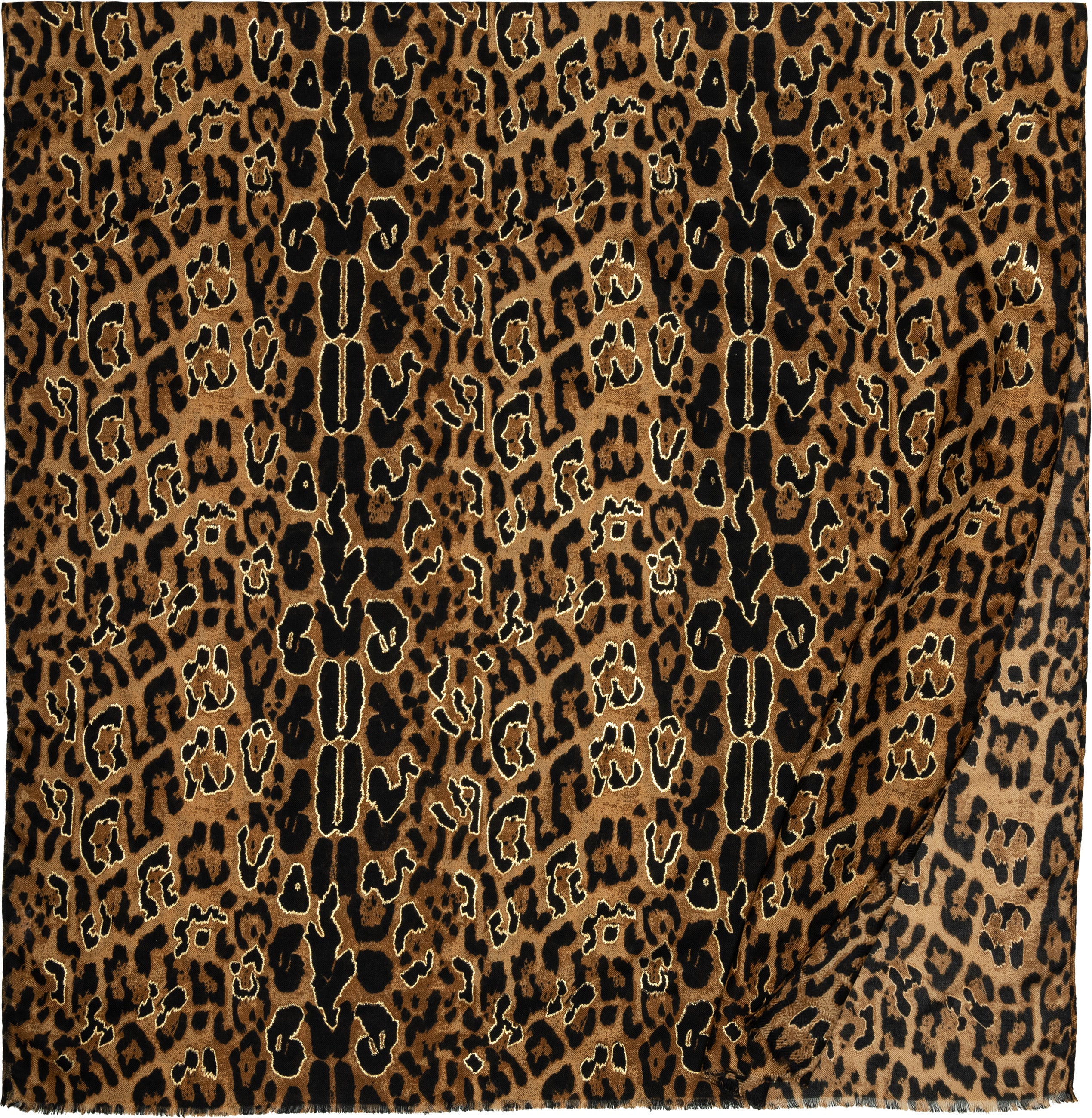 caspar-schal-no-511-damen-schal-leo-animal-print-180x85-cm image 2