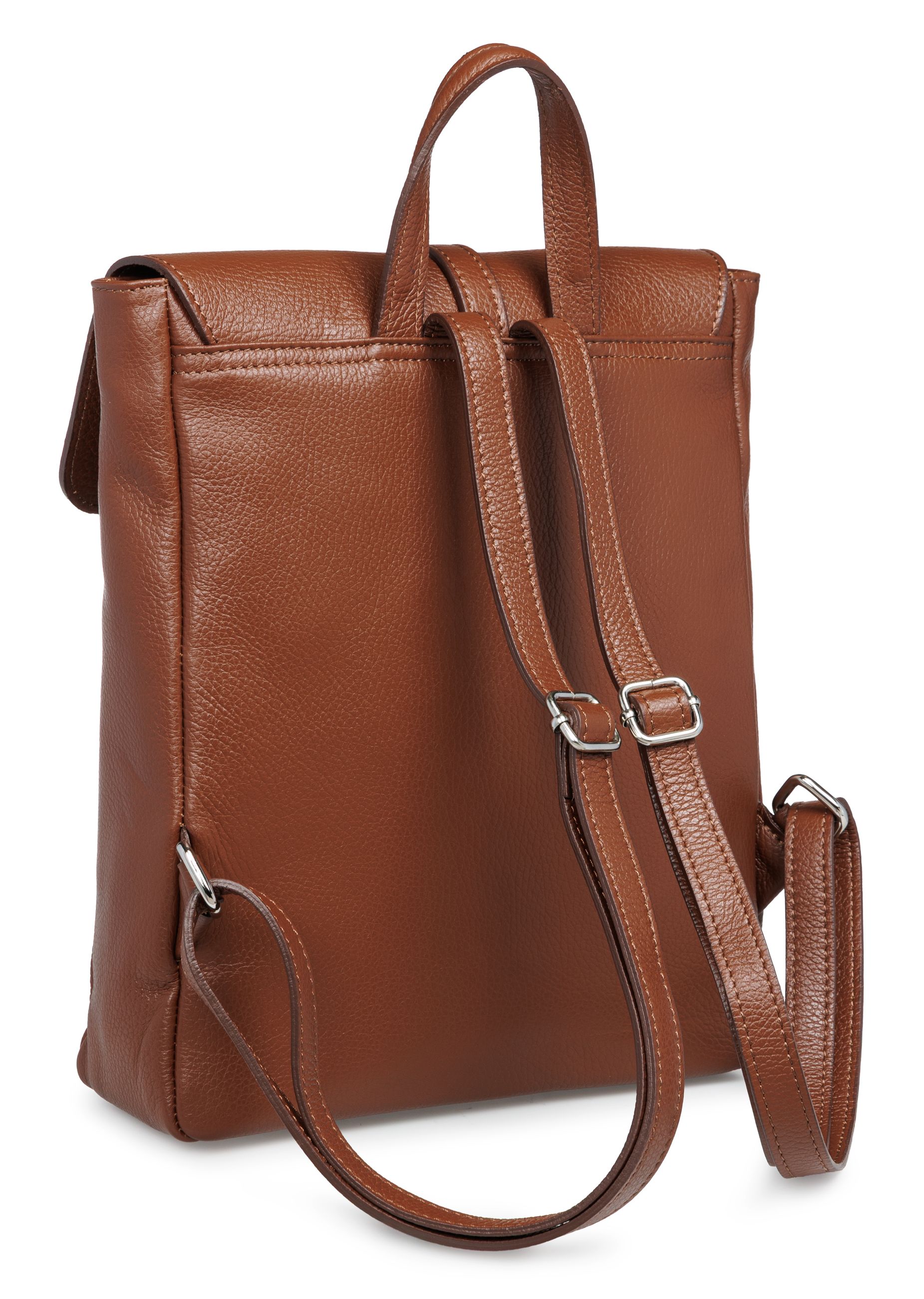caspar-backpack-no-854-damen-cityrucksack-leder-32x25x9-cm image 8