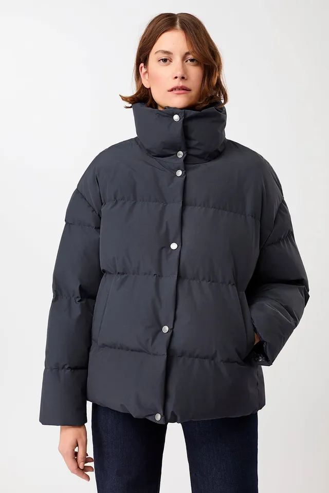langerchen-gesteppte-jacke-aus-eco-daune-mit-stehkragen-navy-kurze-jacke image 1