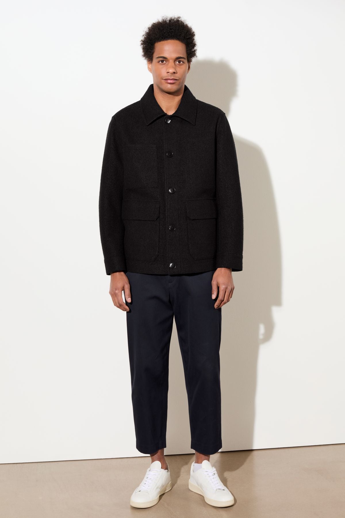 langerchen-field-jacket-aus-techno-felt-black image 1