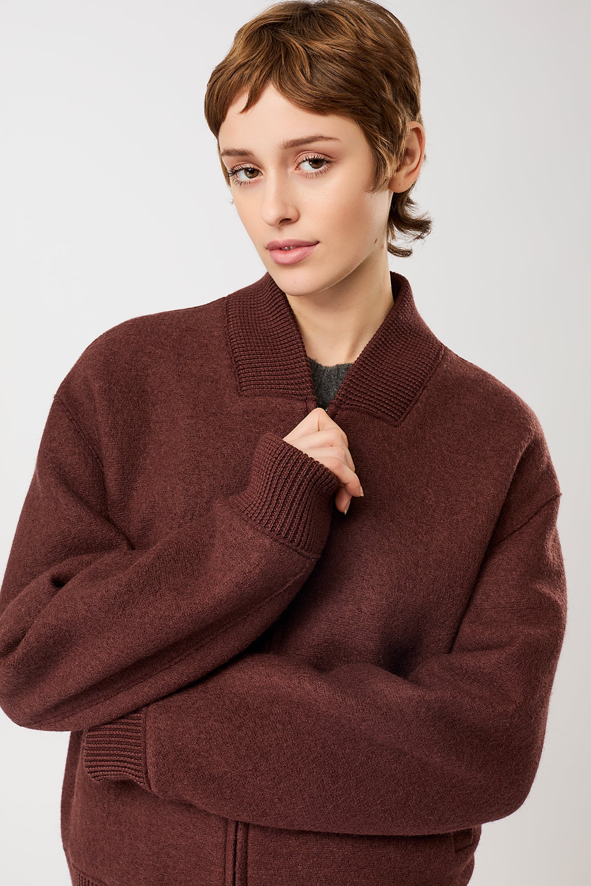 langerchen-90er-bomber-style-mit-rippe-blouson-burgundy image 5