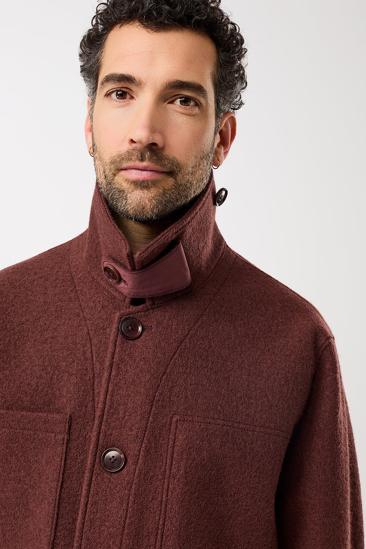 langerchen-field-jacket-techno-felt-burgundy image 5