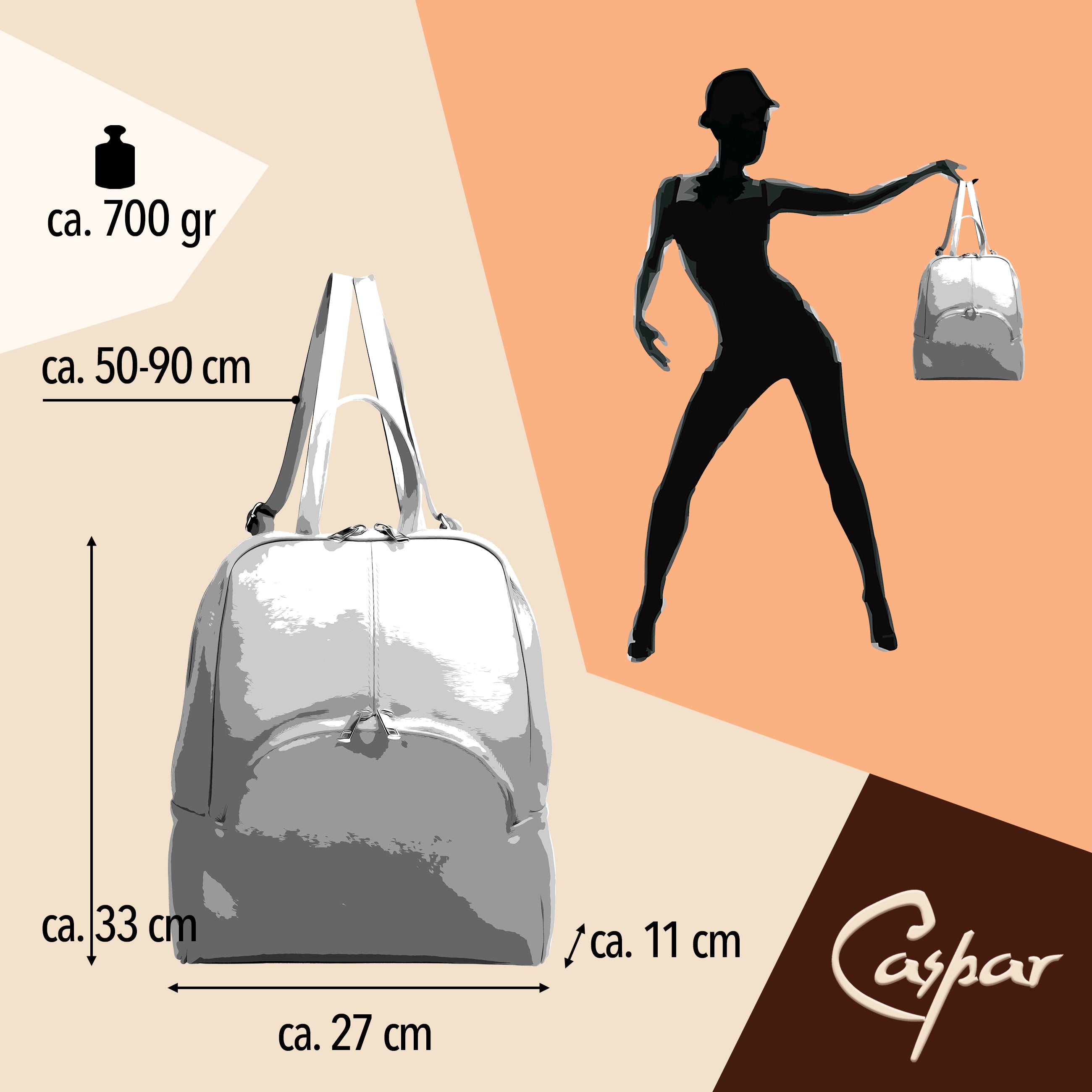 caspar-backpack-no-802-damen-rucksack-aus-italienischem-rindsleder image 6