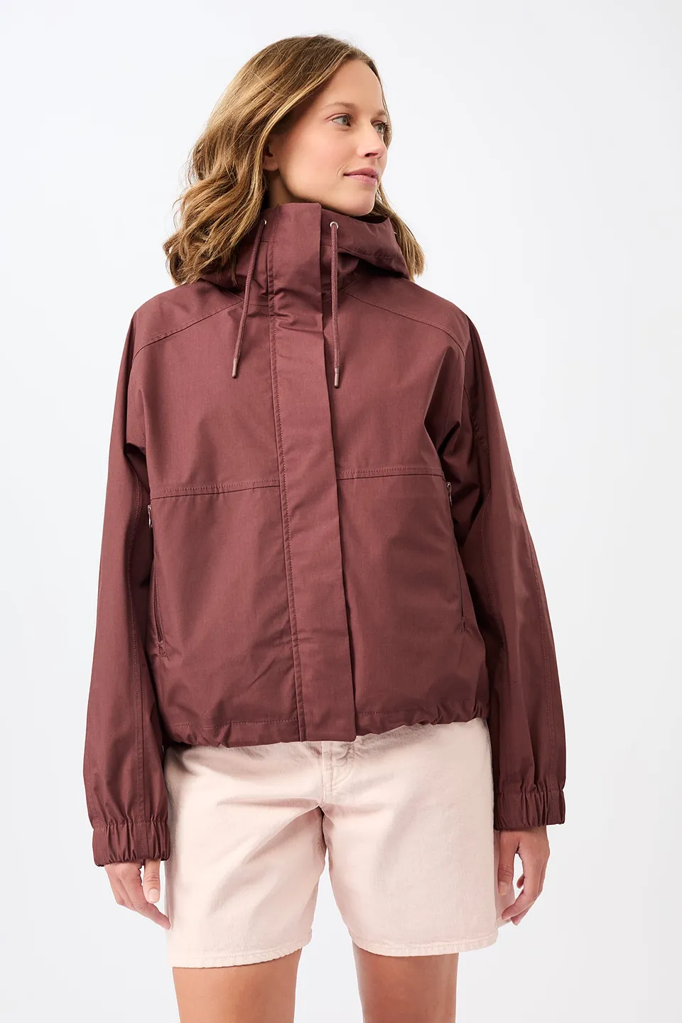 langerchen-kurze-regenjacke-mit-reissverschlusstasche-regenjacke-rubywood image 1