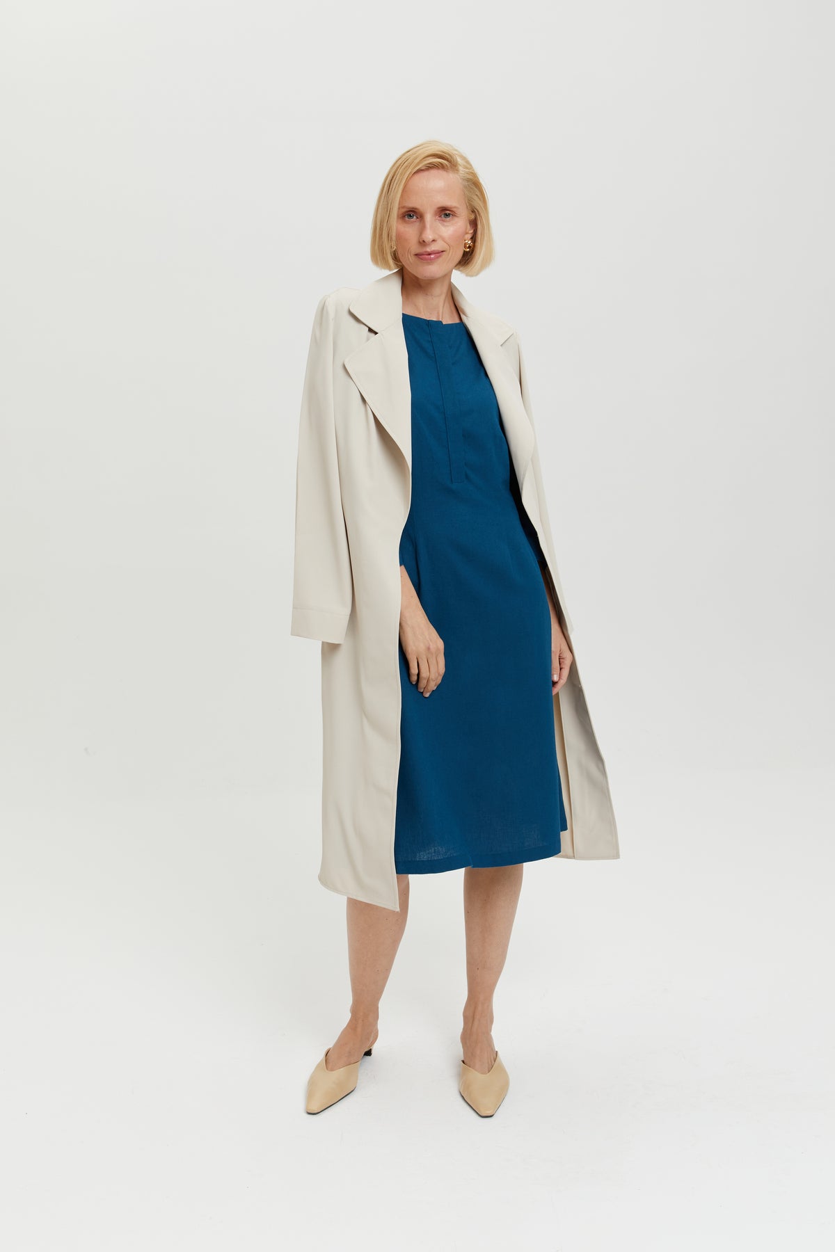 ayani-lusin-midi-leinenkleid-mit-knopfleiste-in-petrol-blue image 7