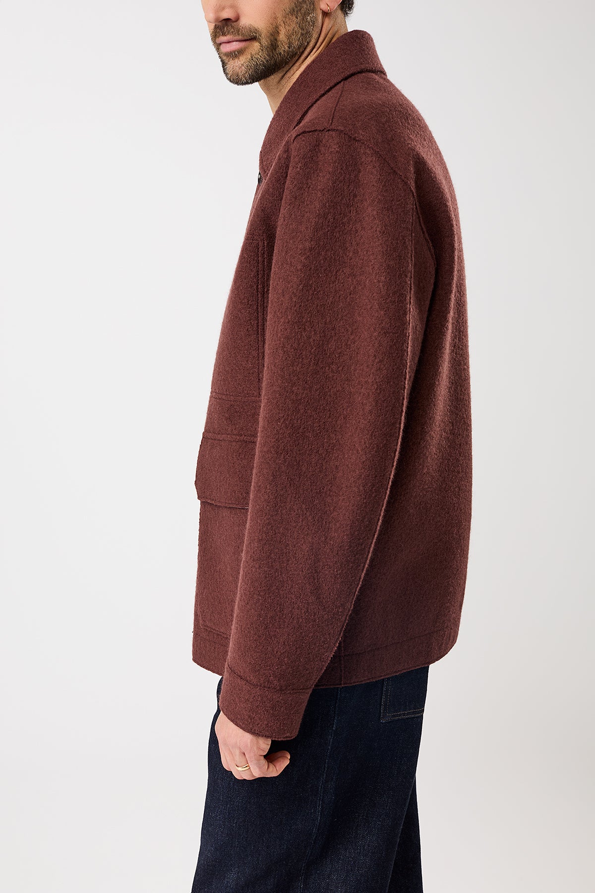 langerchen-field-jacket-techno-felt-burgundy image 3