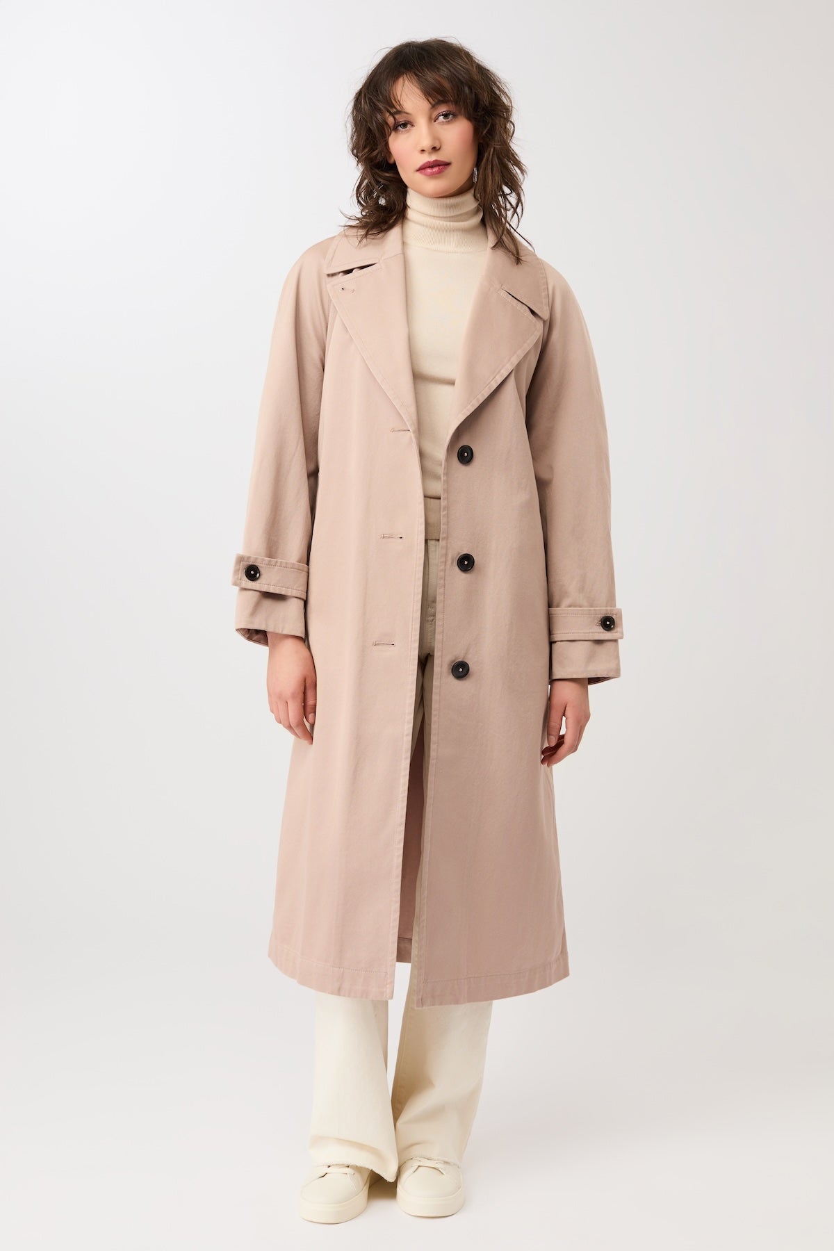 langerchen-klassischer-trenchcoat-aus-bio-baumwolle-lange-jacke-in-blush image 1
