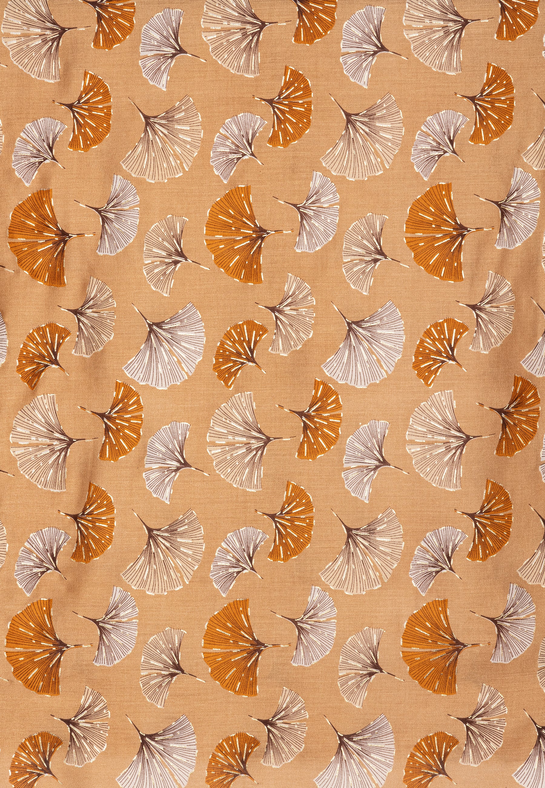 caspar-schal-no-516-damen-schal-mit-ginkgo-print-180-x-85-cm image 5