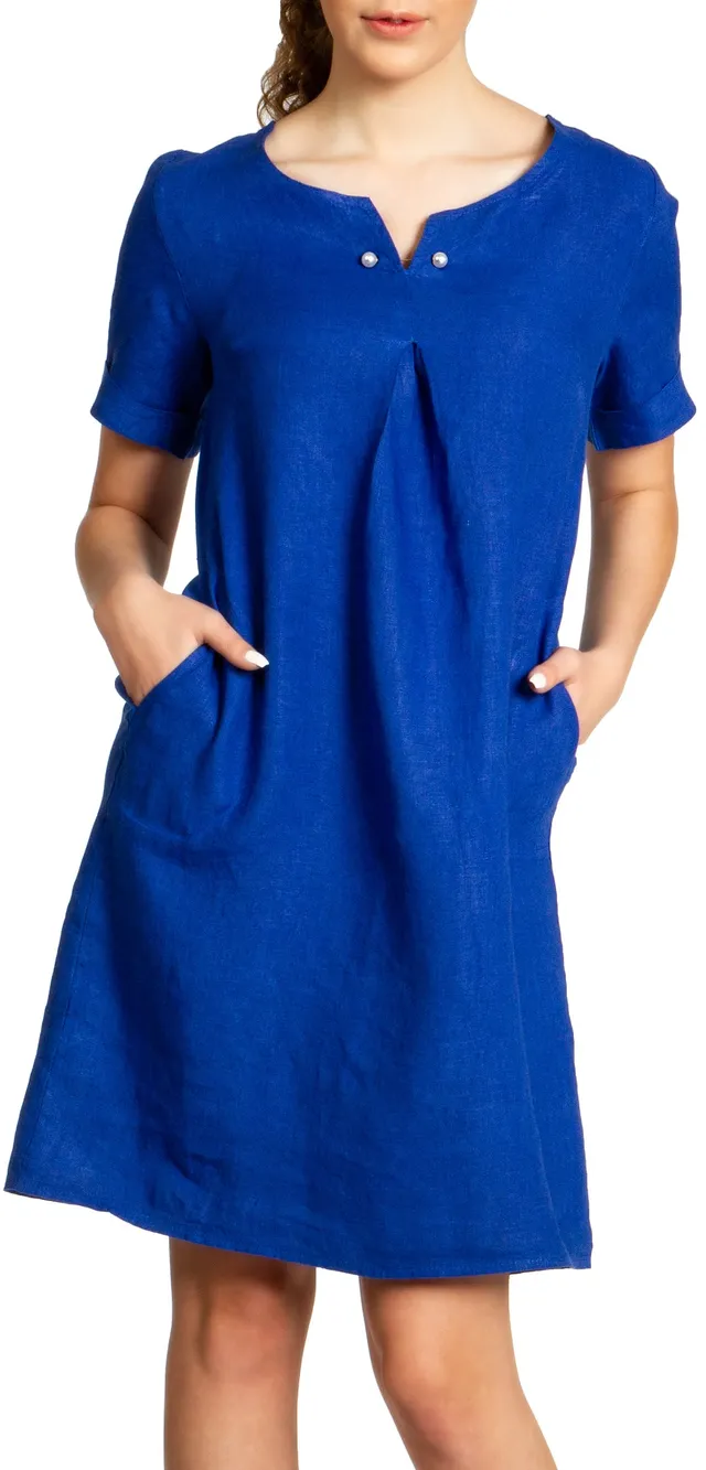 caspar-leinenkleid-no-029-damen-sommerkleid-aus-100-leinen image 1