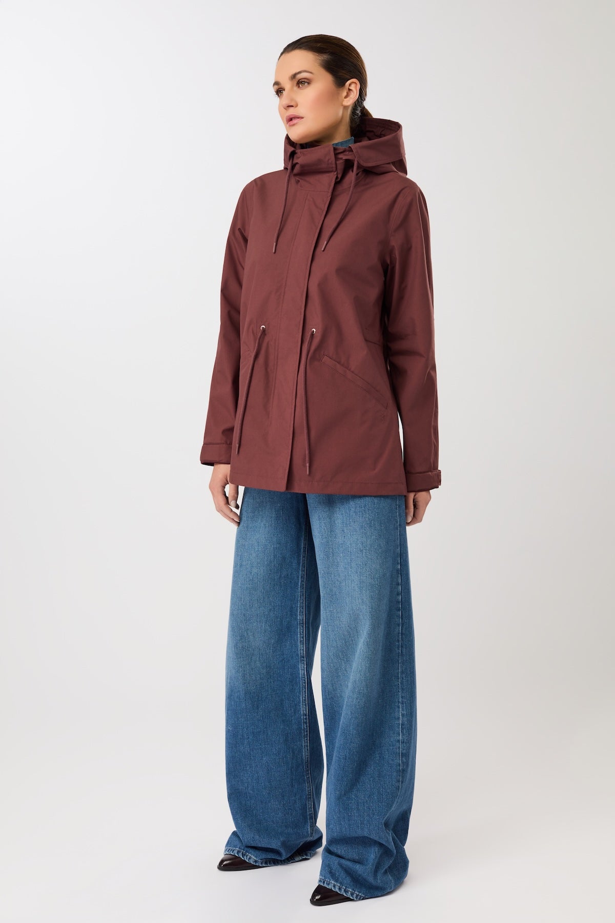 langerchen-kurzer-regenparka-aus-bio-baumwolle-rubywood-damen image 2