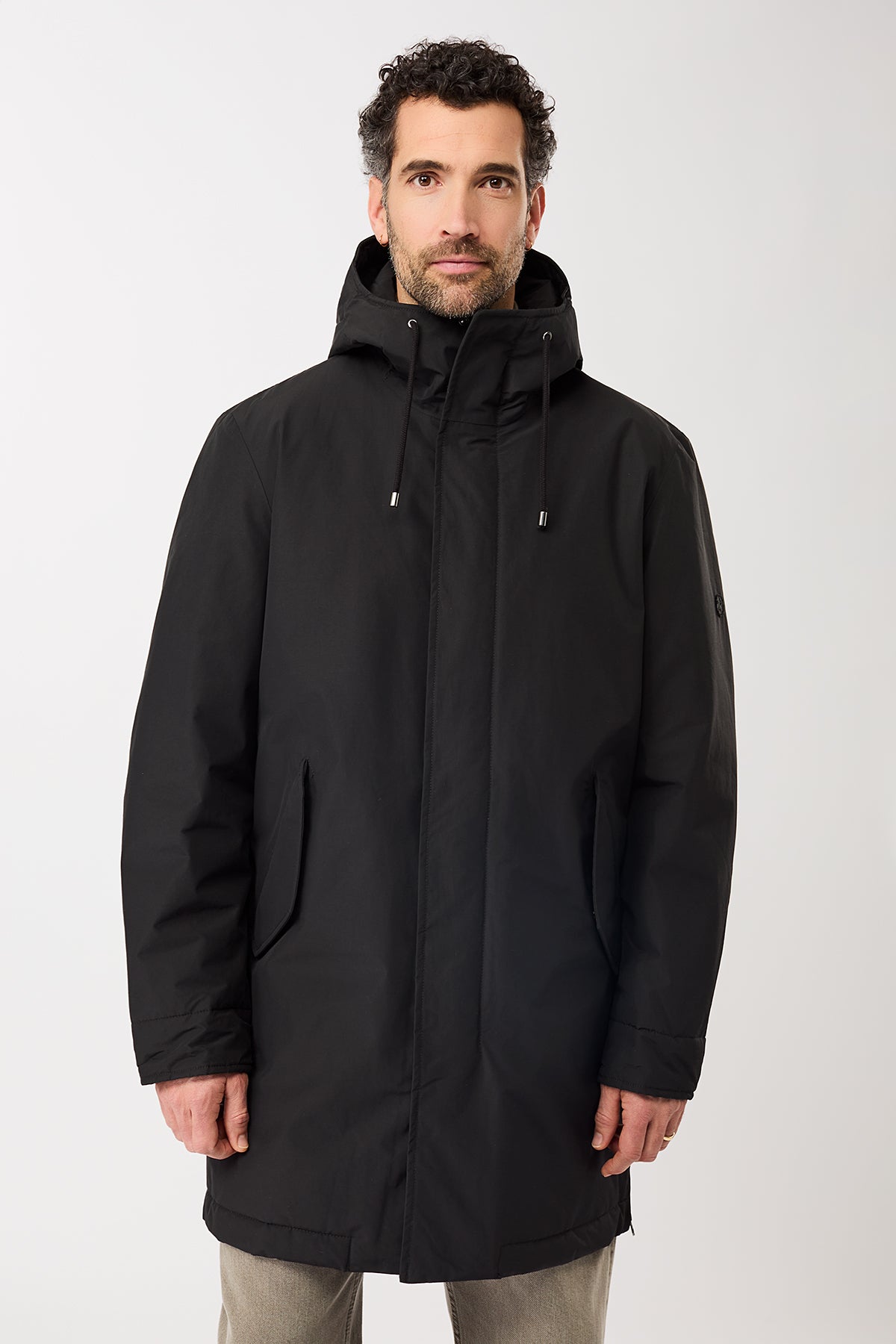 langerchen-langer-parka-wattiert-mit-funktion-black image 1