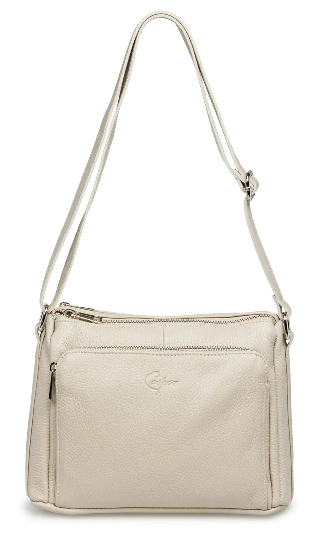 caspar-crossbody-no-861-damen-umh-ngetasche-echtleder-2-f-cher image 1