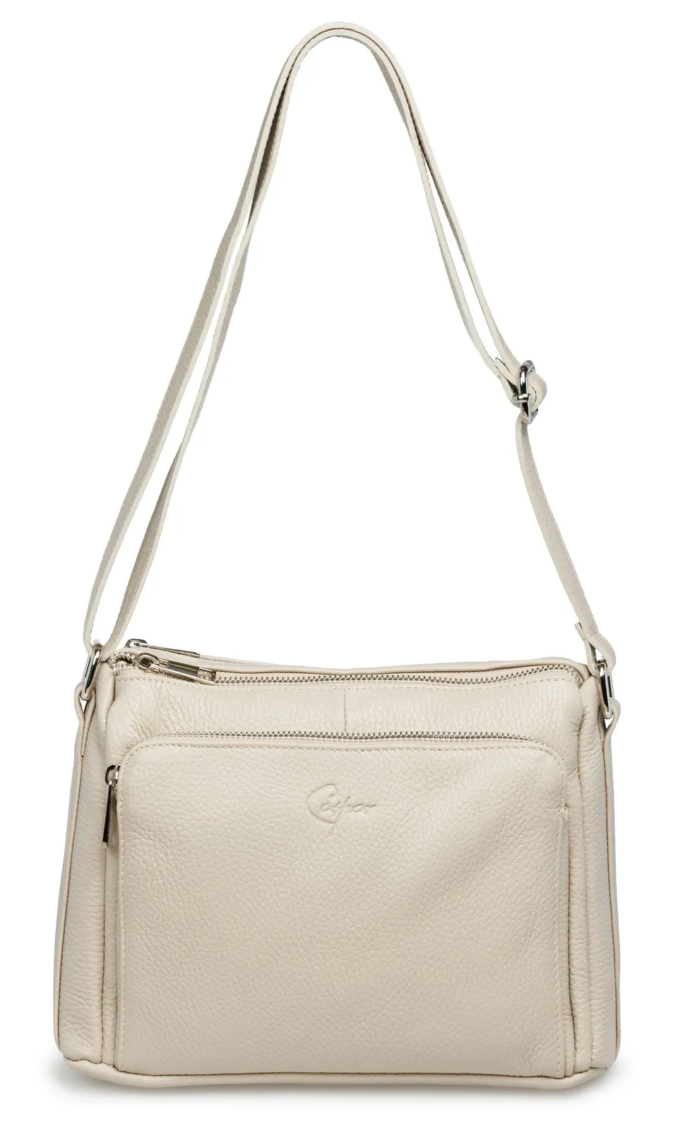 caspar-crossbody-no-861-damen-umh-ngetasche-echtleder-2-f-cher image 1