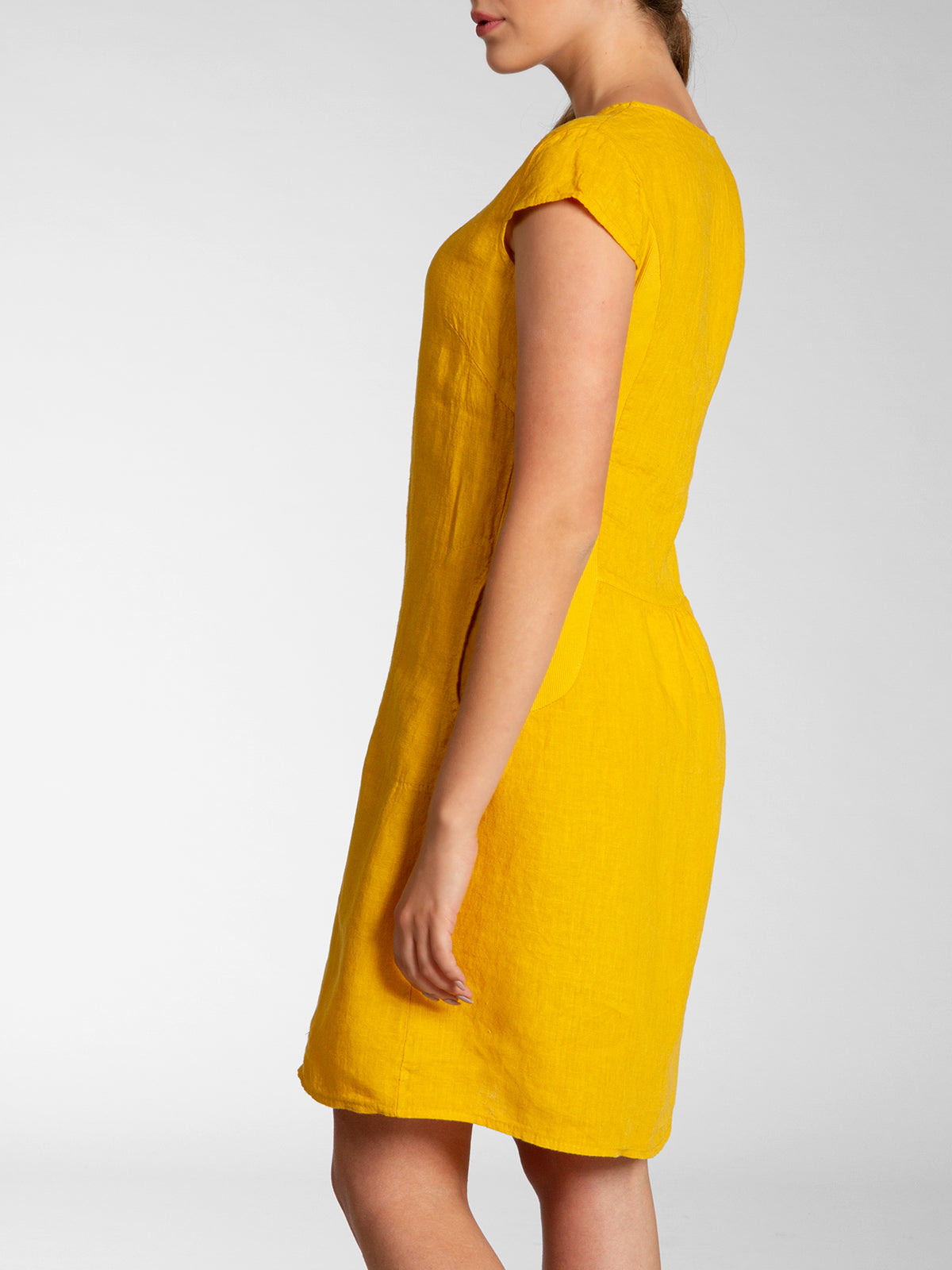 caspar-leinenkleid-no-036-damen-sommerkleid-100-leinen-knielang image 4