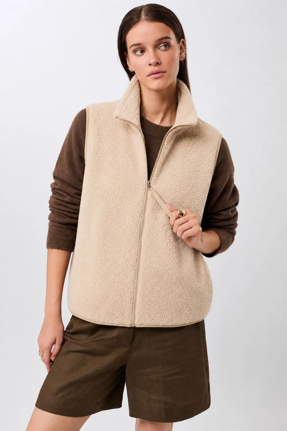 langerchen-weste-mit-stehkragen-aus-woll-fleece-limestone image 1