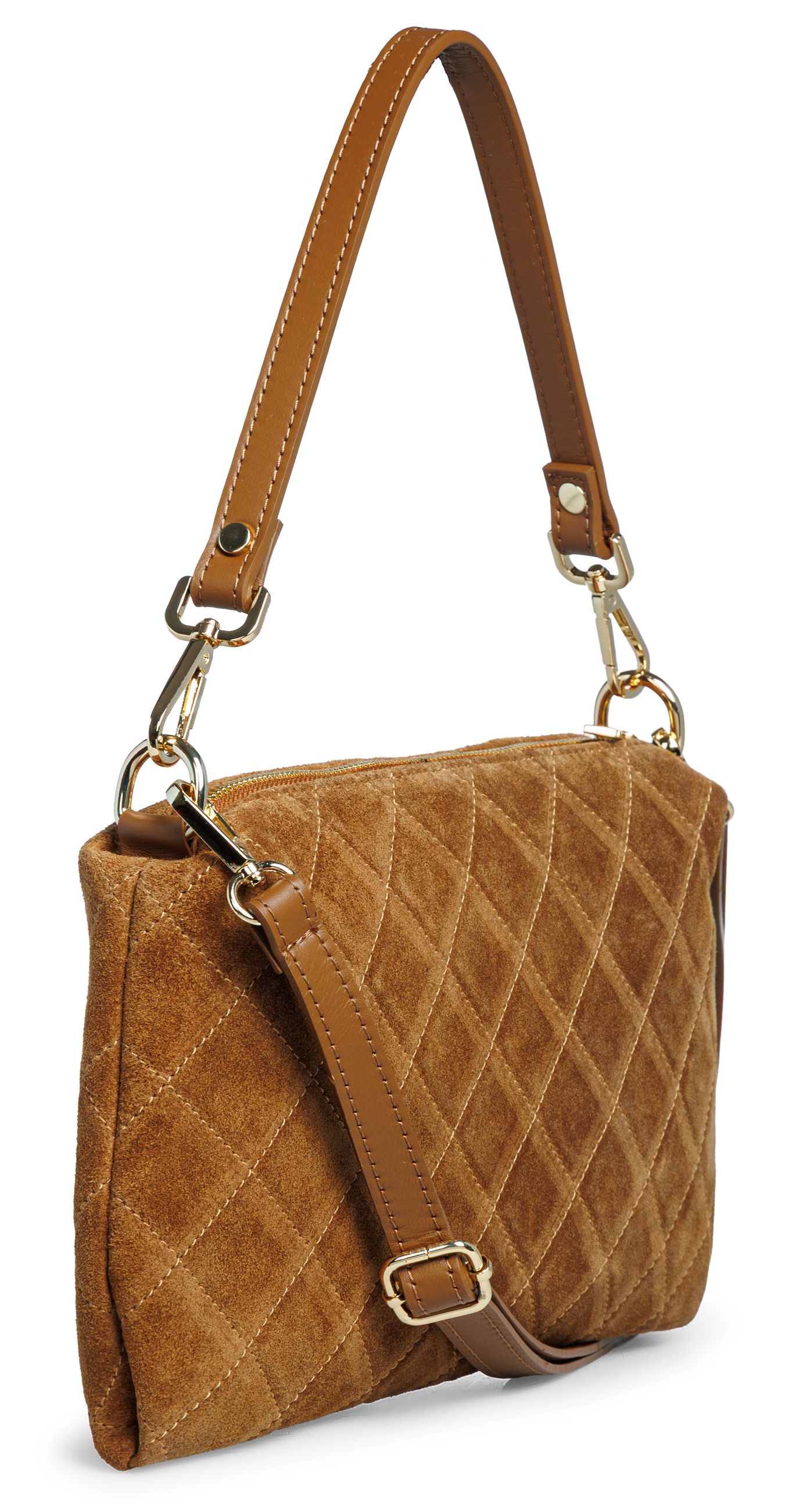 caspar-premium-line-no-856-wildleder-handtasche-clutch-umh-ngetasche-made-in-ita image 4