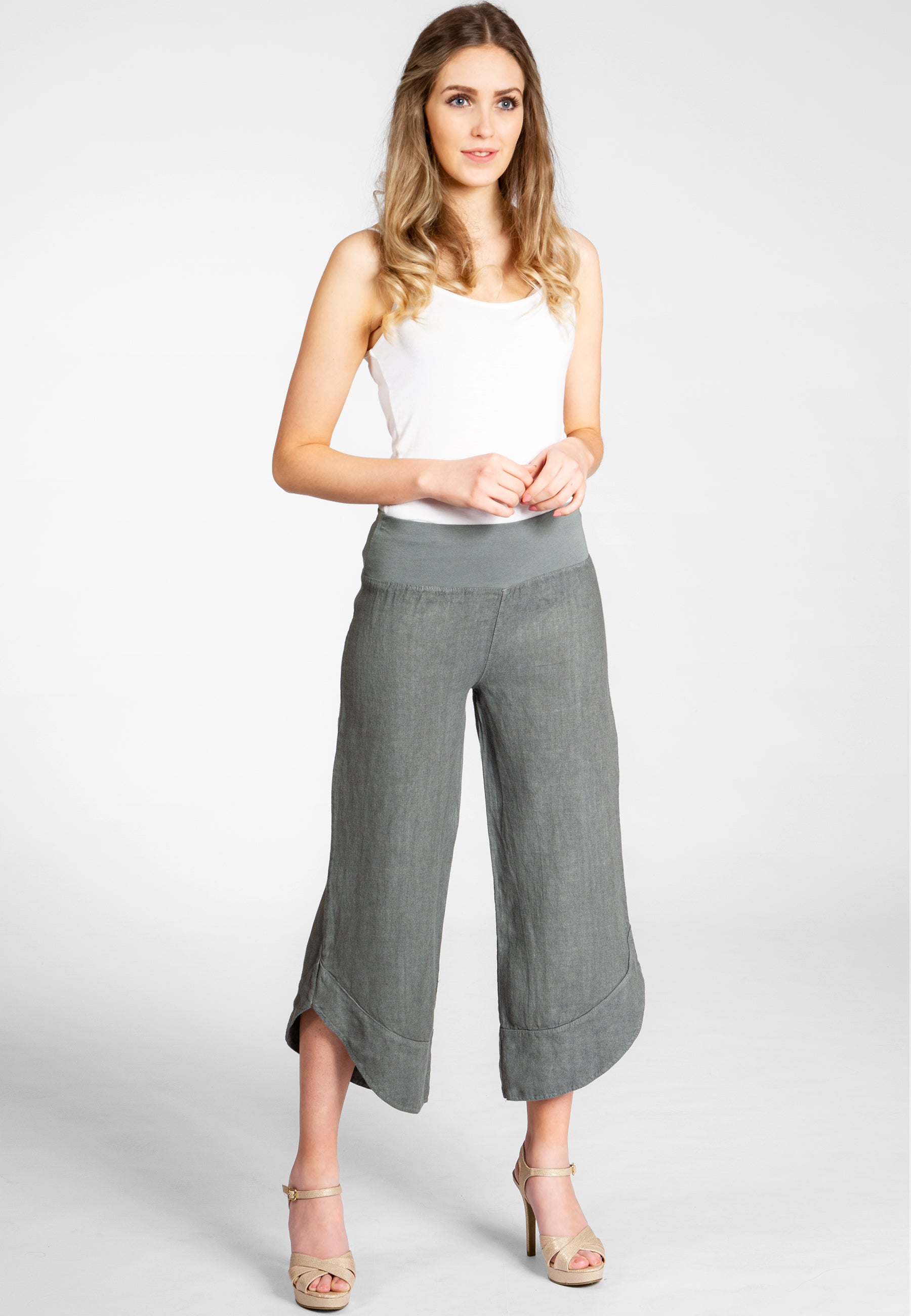 caspar-leinenhose-no-052-3-4-capri-sommerhose image 2
