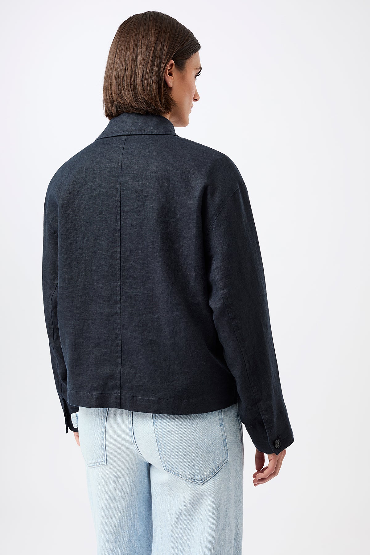 langerchen-schlichte-jacke-aus-leinen-kurze-jacke-navy image 4