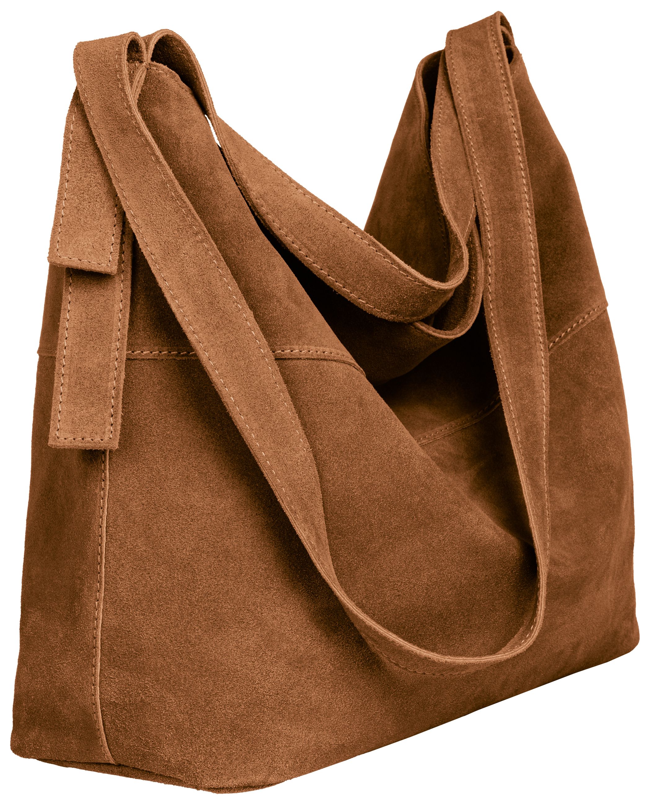 caspar-hobo-no-816-damen-schultertasche-wildleder-vintage image 4