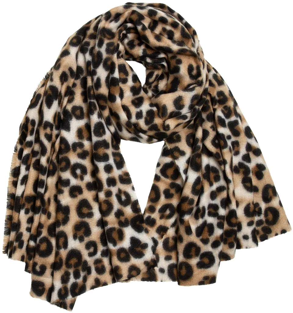 caspar-schal-no-501-xl-schal-leoparden-print-190x90-cm image 1