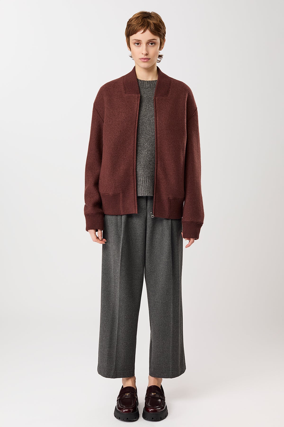 langerchen-90er-bomber-style-mit-rippe-blouson-burgundy image 3
