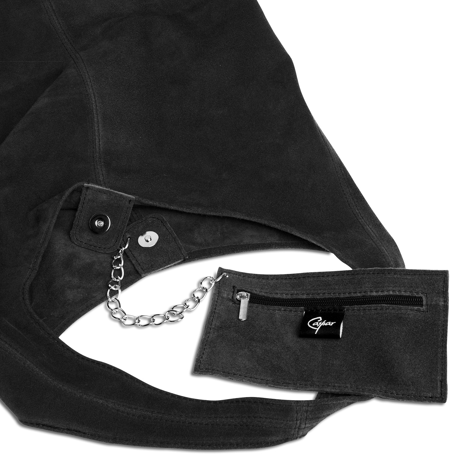 caspar-hobo-no-767-beuteltasche-aus-italienischem-wildleder image 4