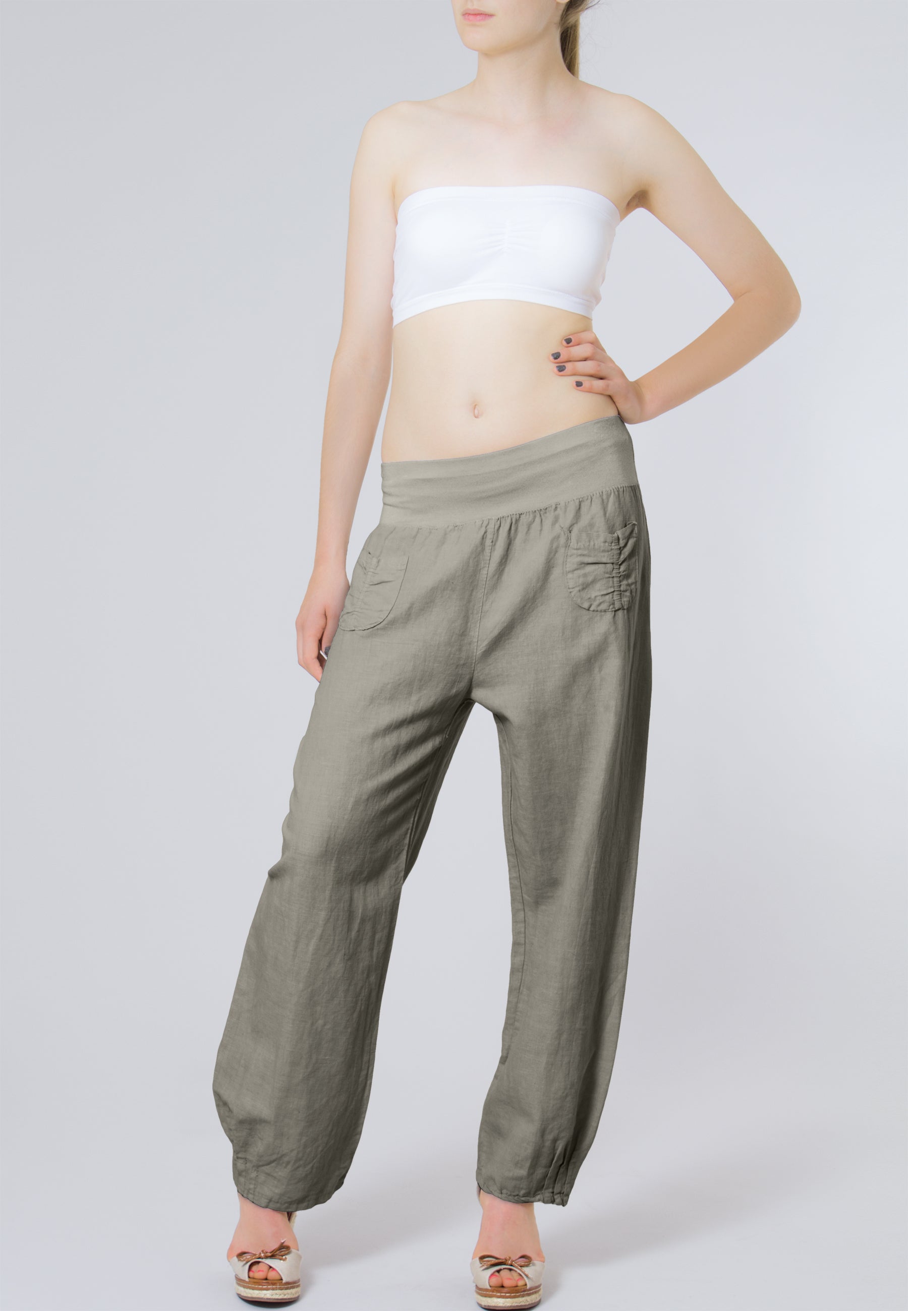 caspar-leinenhose-no-006-damen-sommerhose-aus-100-leinen image 2