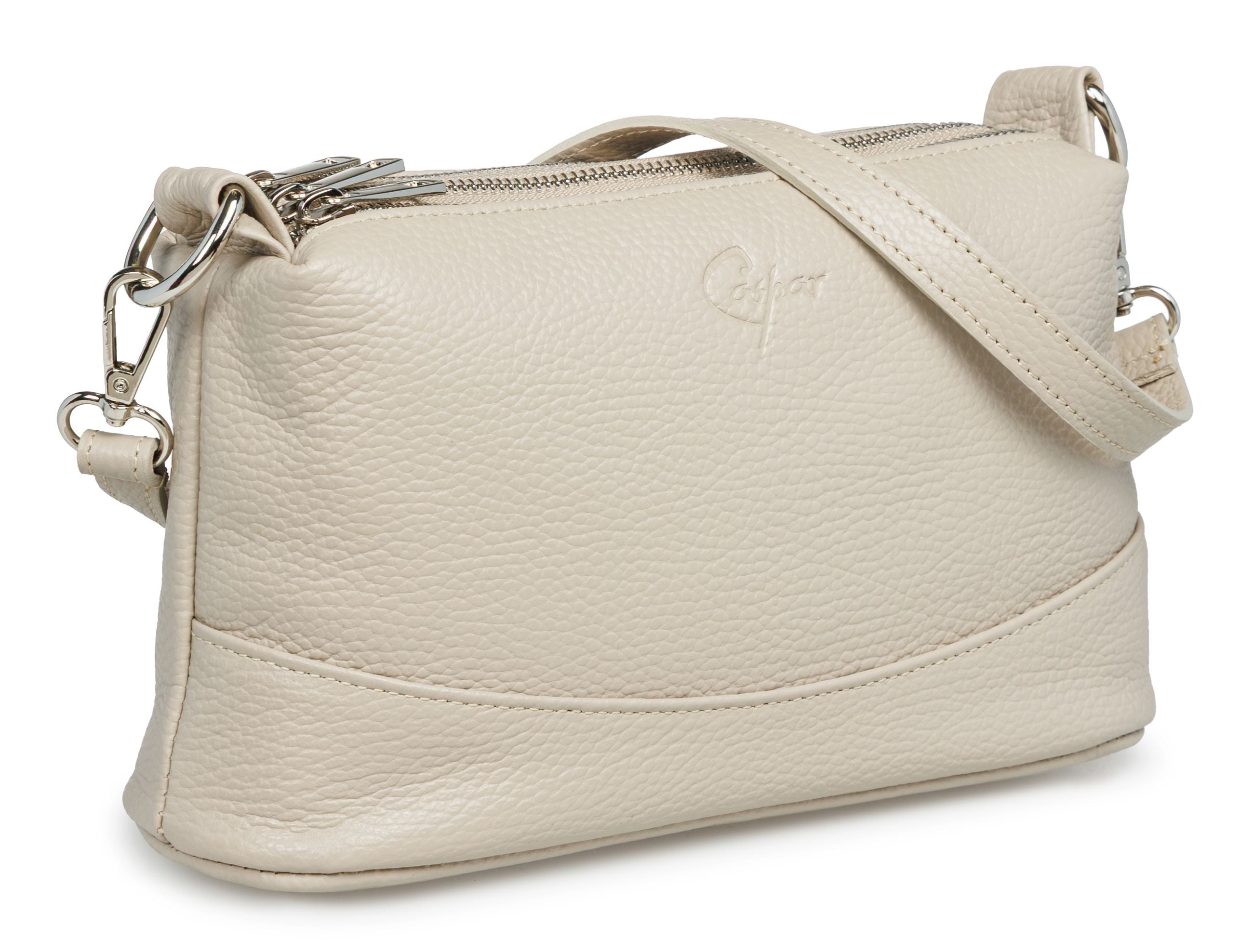 caspar-crossbody-no-860-damen-echtleder-tasche-2-gurt image 2
