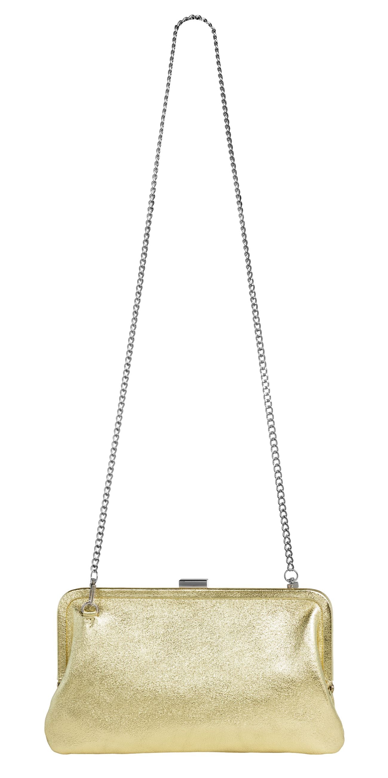 caspar-no-862-echtleder-clutch-damen-mit-b-gel-und-kette image 3