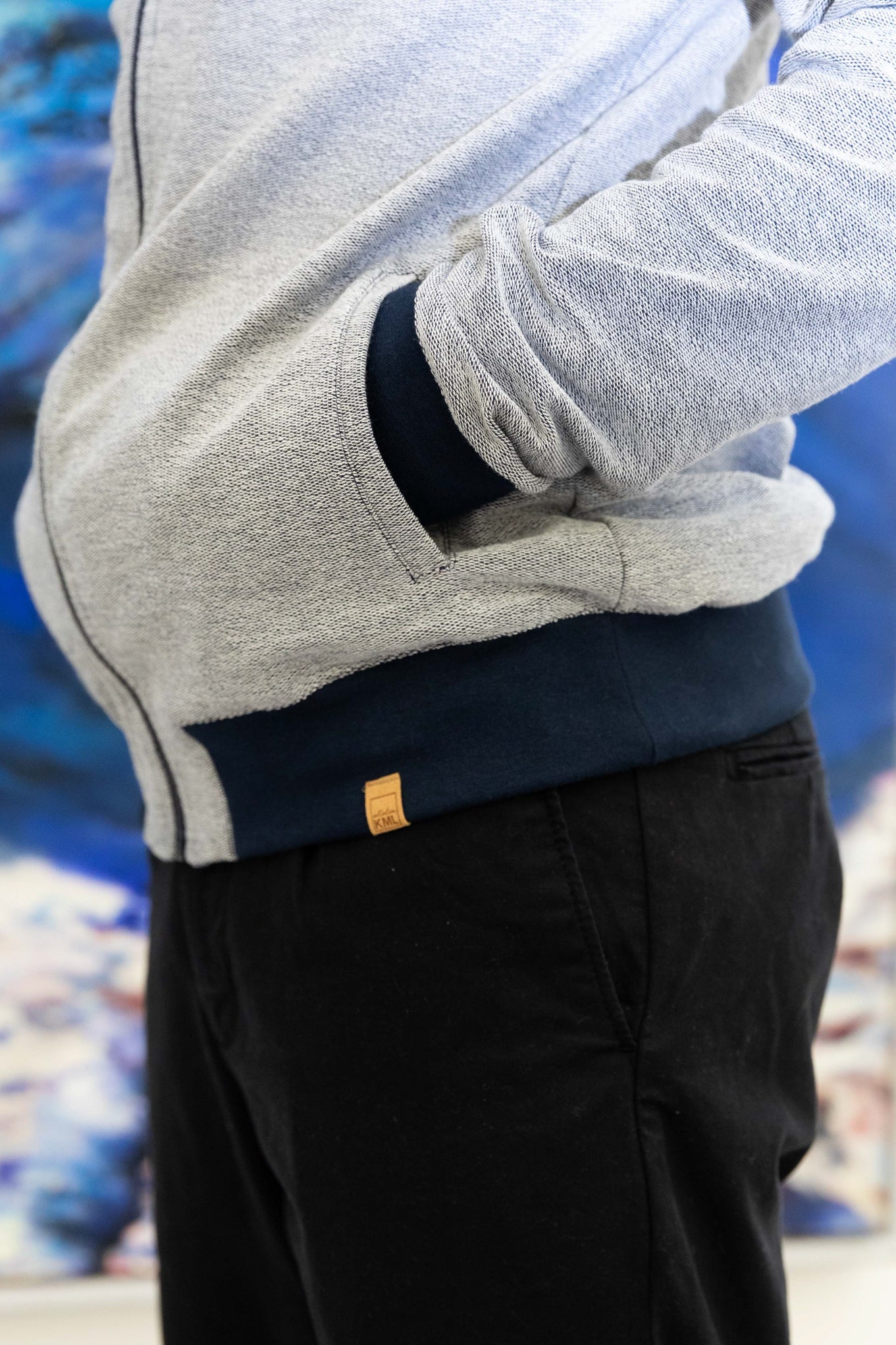 kml-collection-sungam-ls-zip-sweatjacke-grey-mel image 2