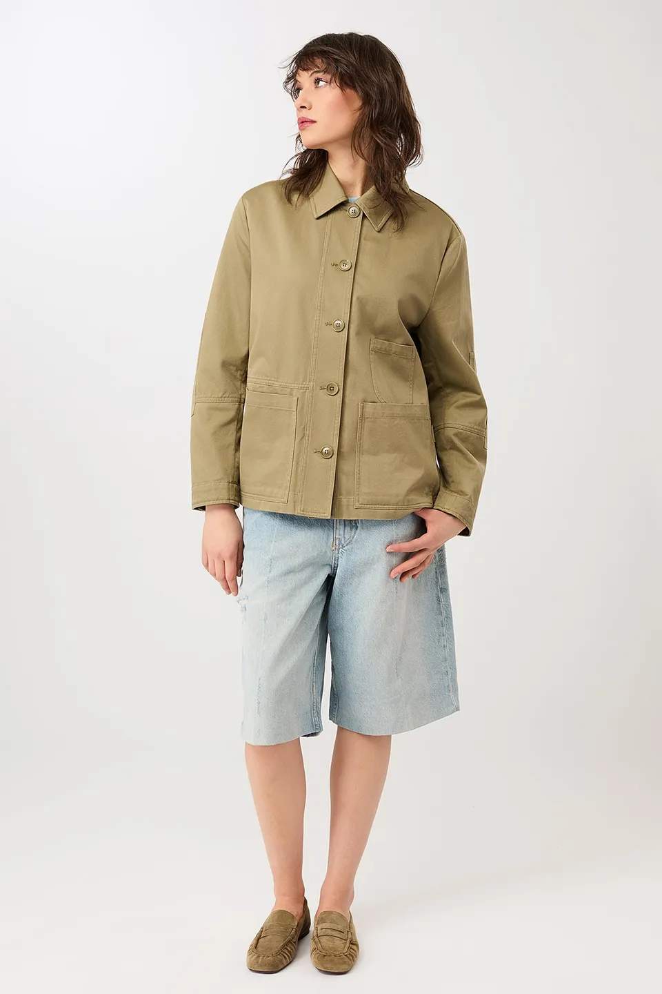 langerchen-kurze-jacke-mit-kn-pfen-breeze-damen-bergangsjacke image 1