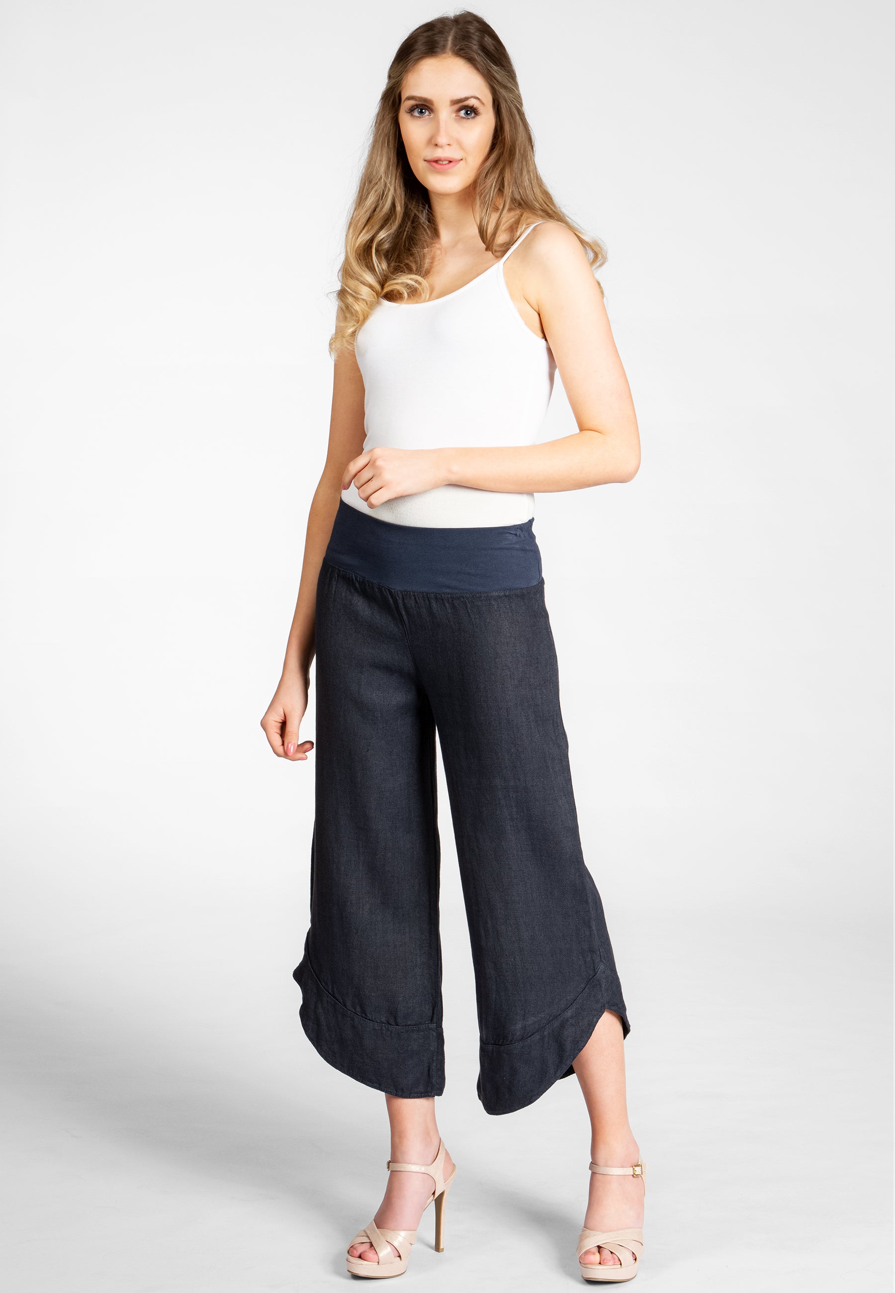 caspar-leinenhose-no-052-3-4-capri-sommerhose image 6