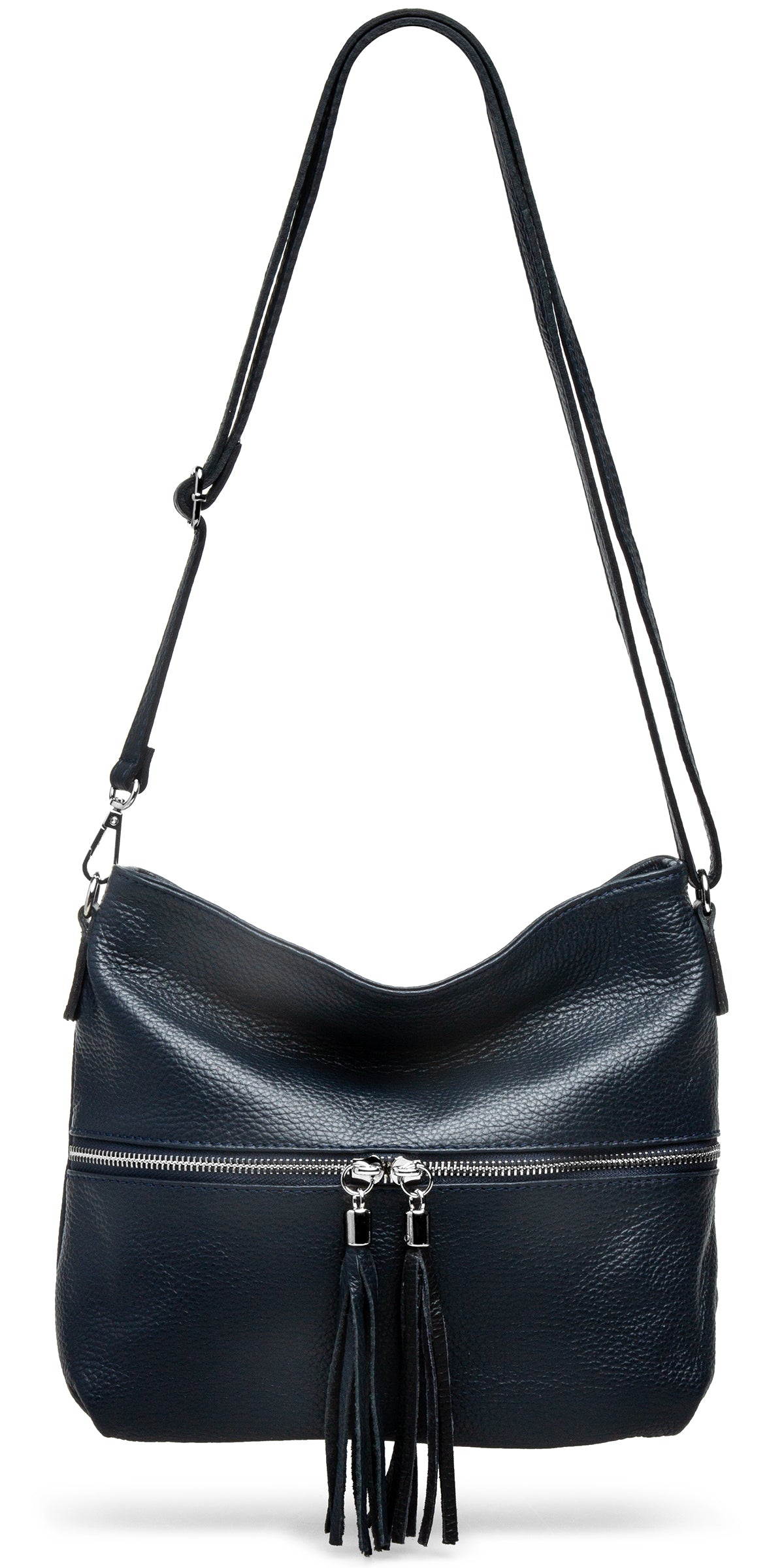 caspar-crossbody-no-784-damen-leder-umh-ngetasche-mit-3-f-chern image 7