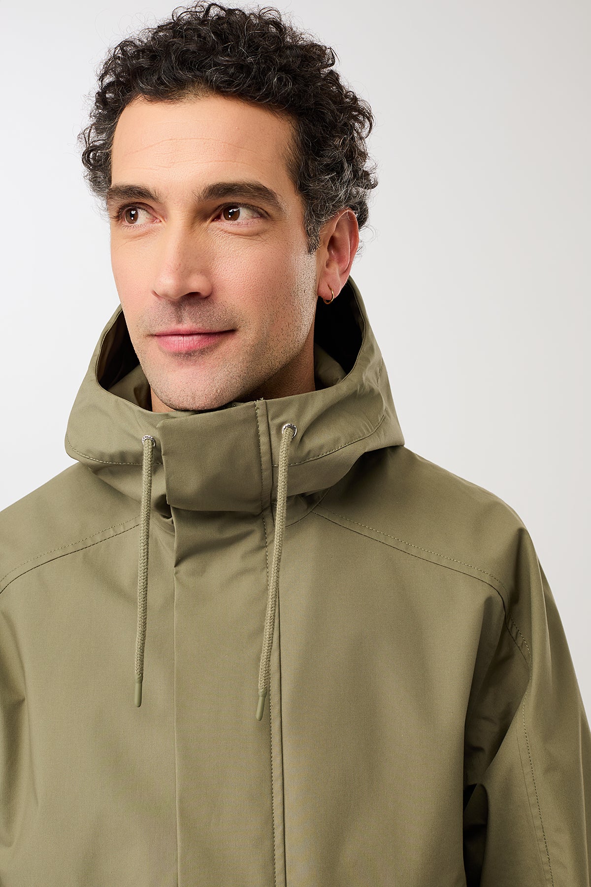 langerchen-kapuzenjacke-mit-verdeckter-knopfleiste-stone-moss-kurze-jacke image 6