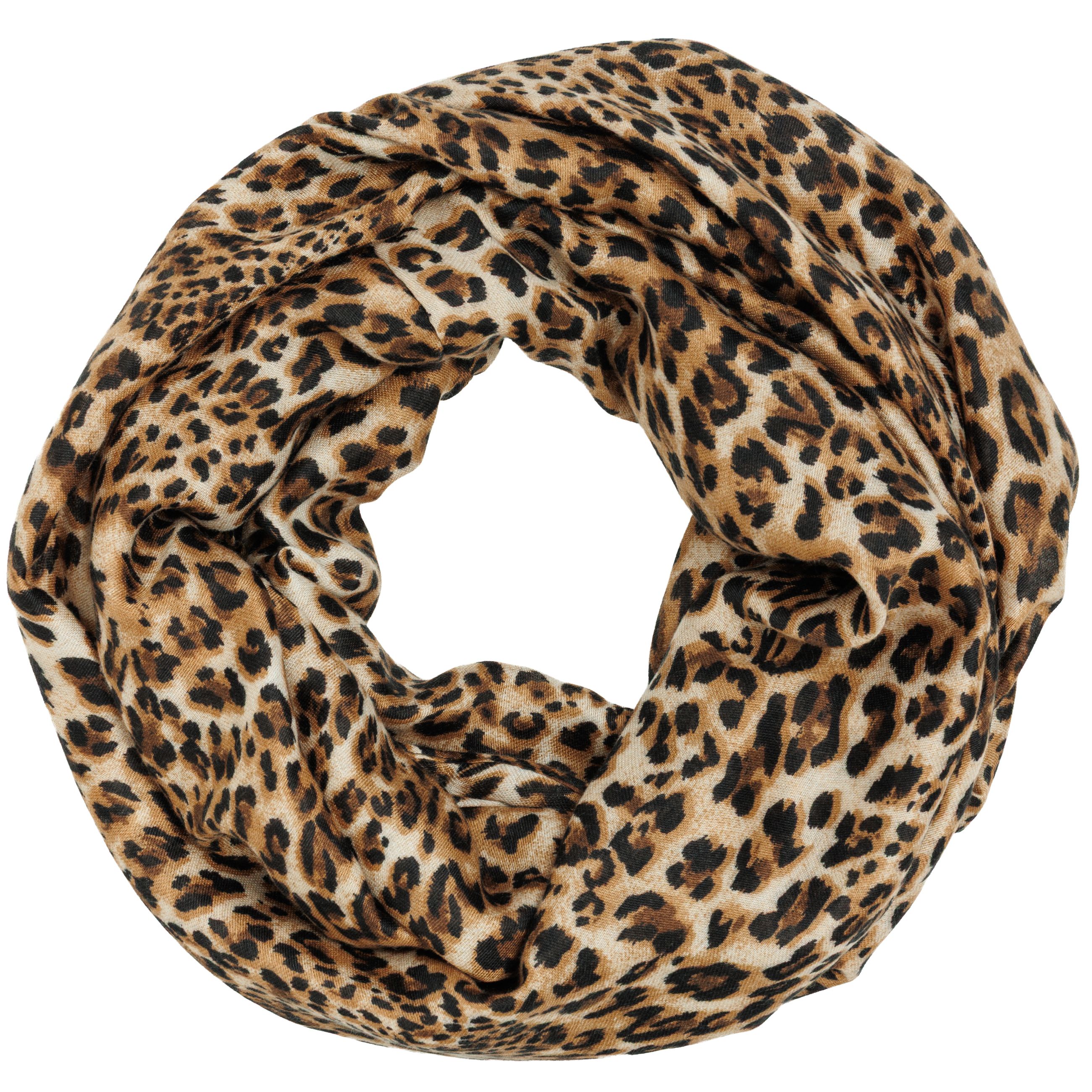caspar-loop-546-damen-loop-schal-animal-print-aus-viskose image 1