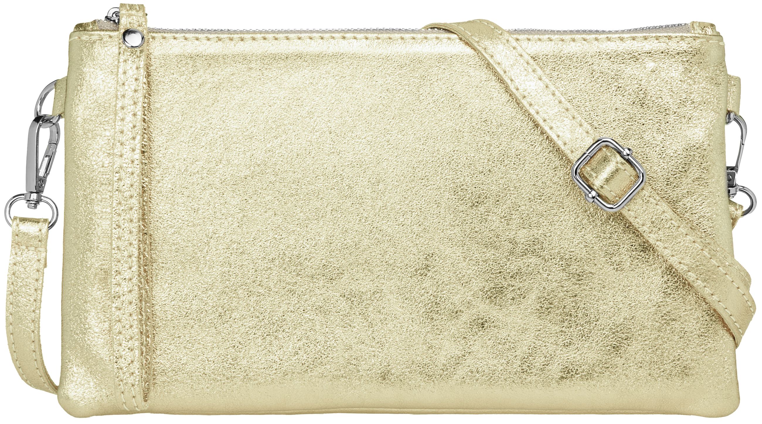caspar-clutch-no-717-damen-abendtasche-echtleder-metallic image 1