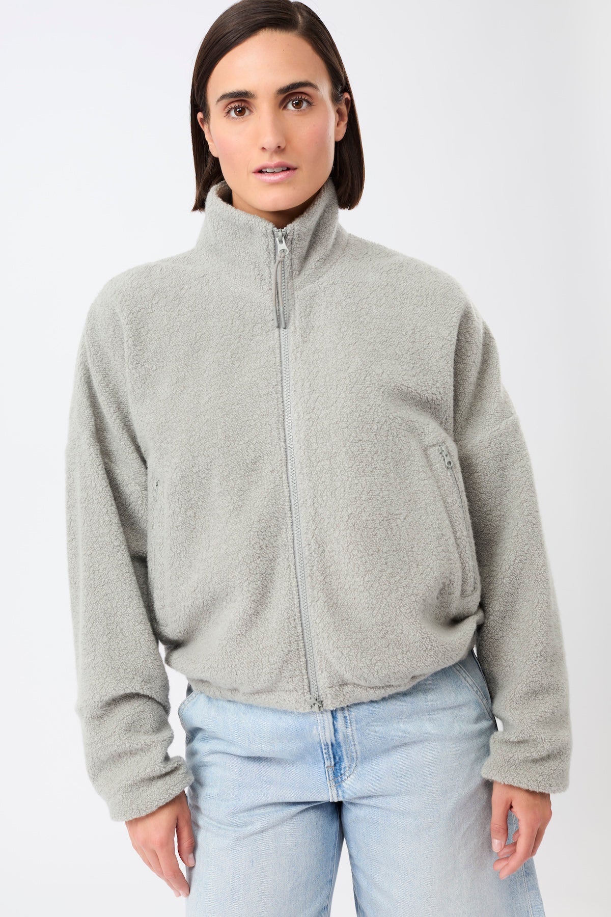 langerchen-blousonjacke-mit-stehkragen-silver-bomberjacke image 1