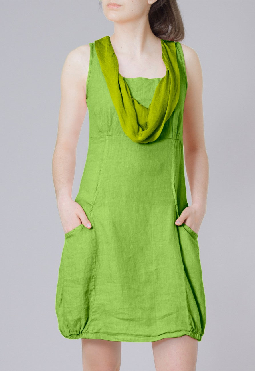 caspar-leinenkleid-no-002-sommerkleid-mit-seiden-schalkragen image 3