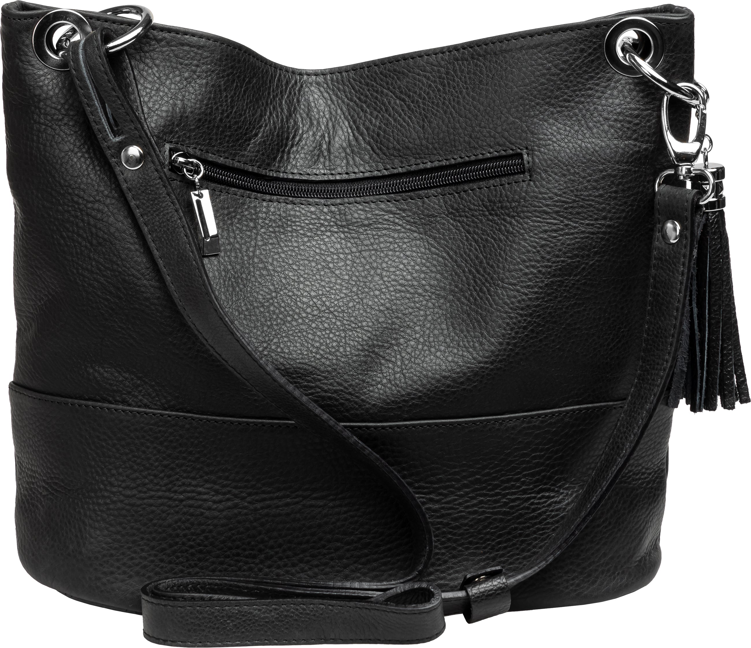 caspar-shoulder-no-809-2-in-1-leder-schulter-und-umh-ngetasche-damen image 3