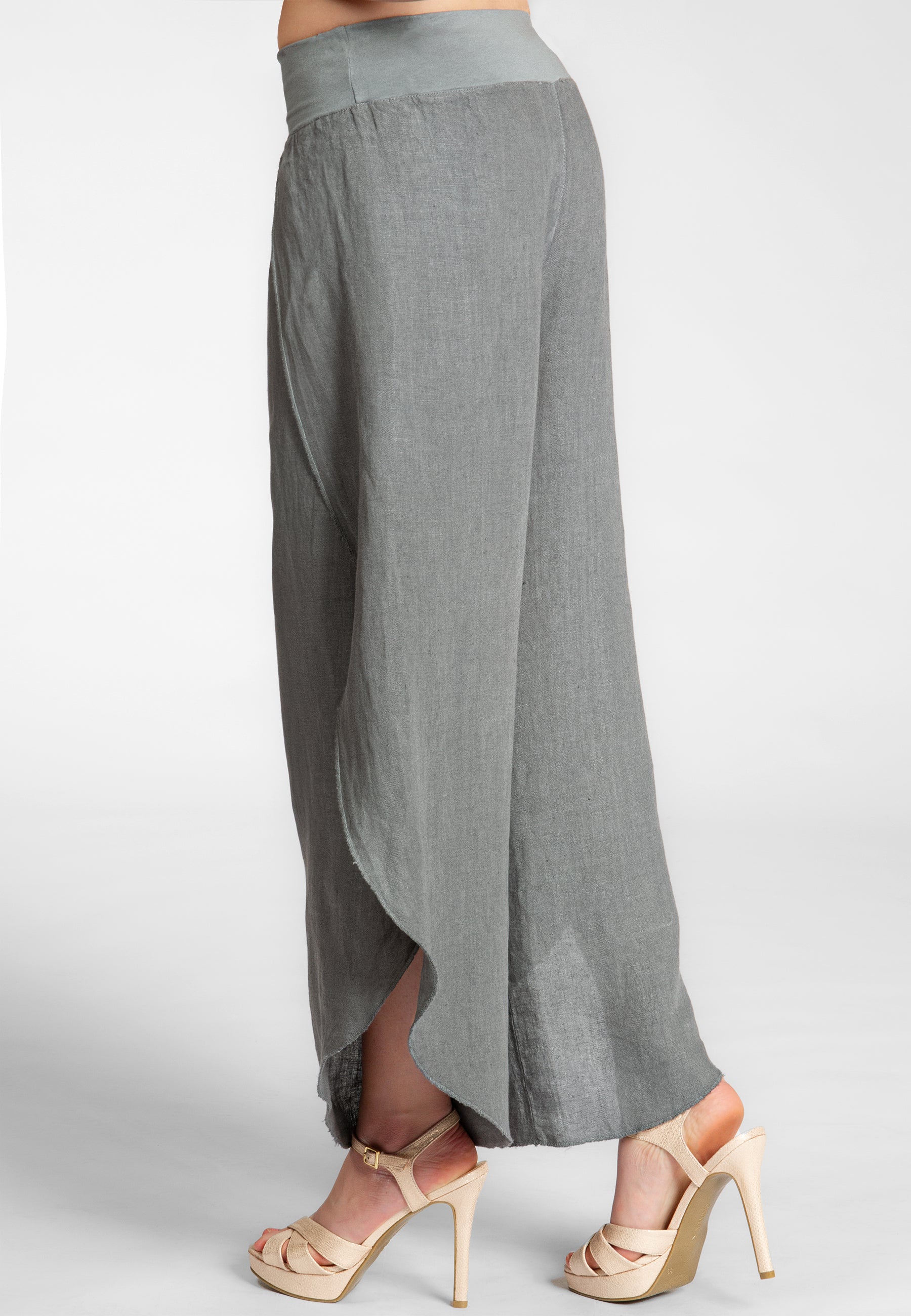 caspar-leinenhose-no-053-damen-sommerhose-mit-stretch-bund image 5