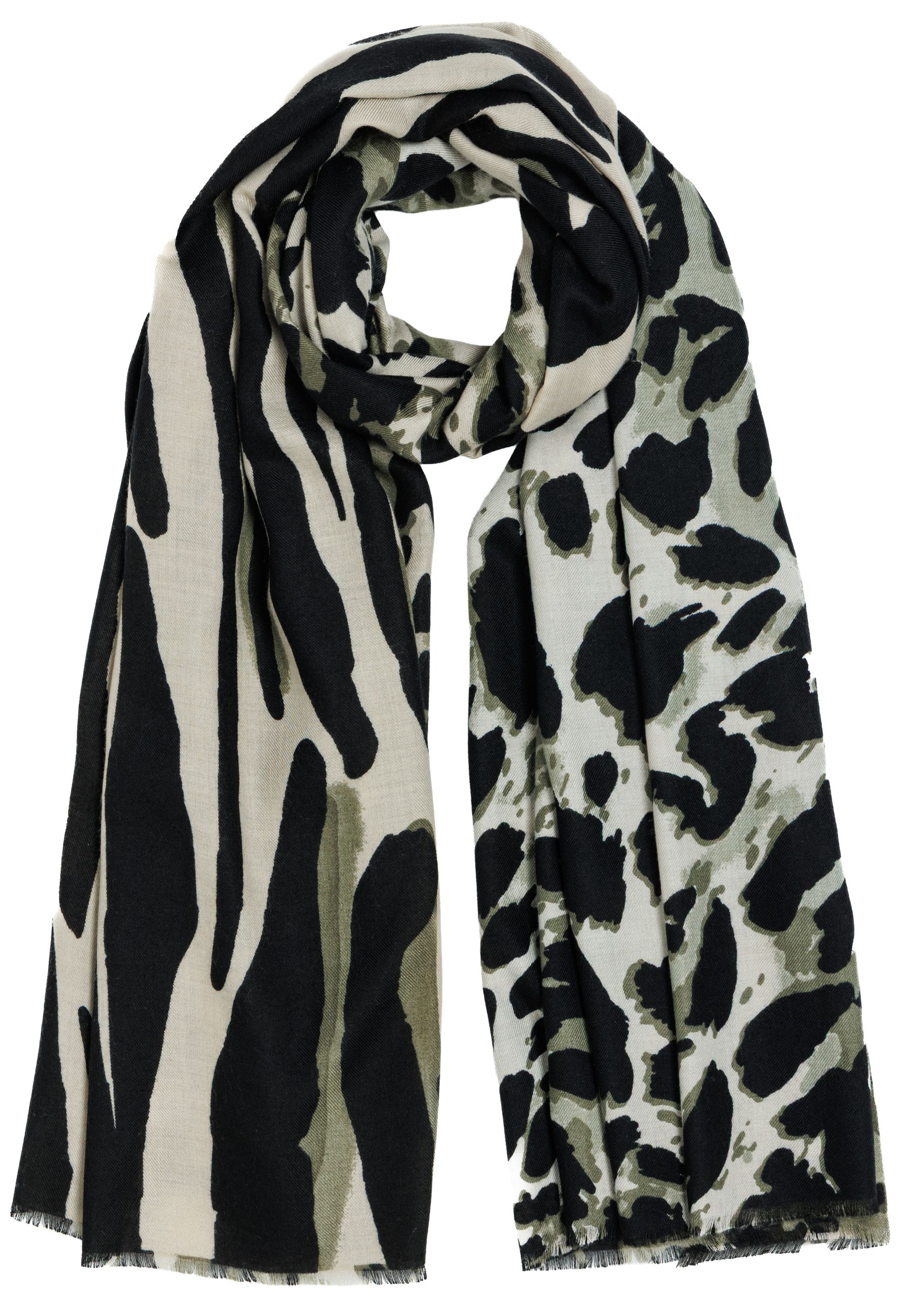 caspar-schal-no-549-animal-print-180-x-85-cm image 1