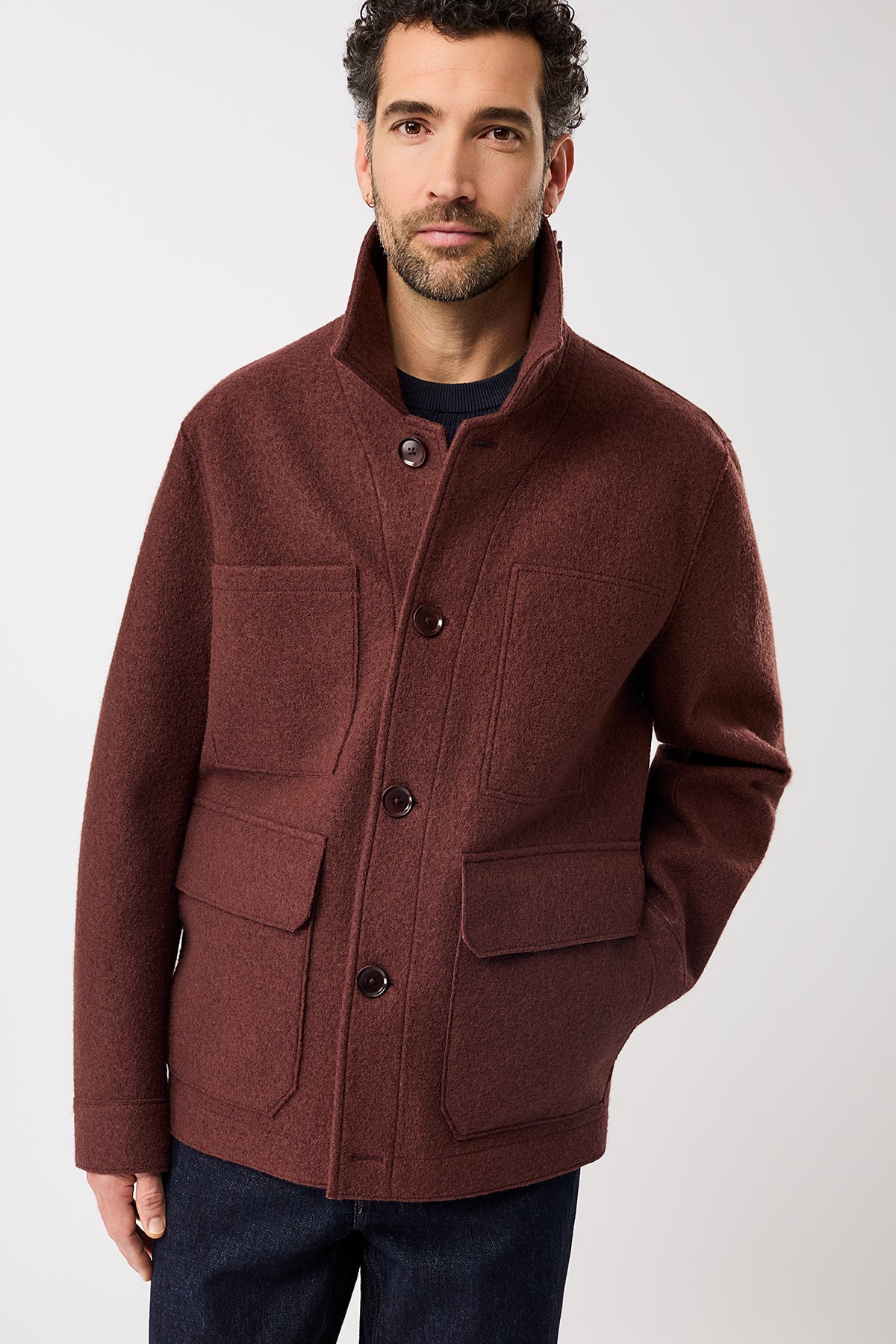 langerchen-field-jacket-techno-felt-burgundy image 6