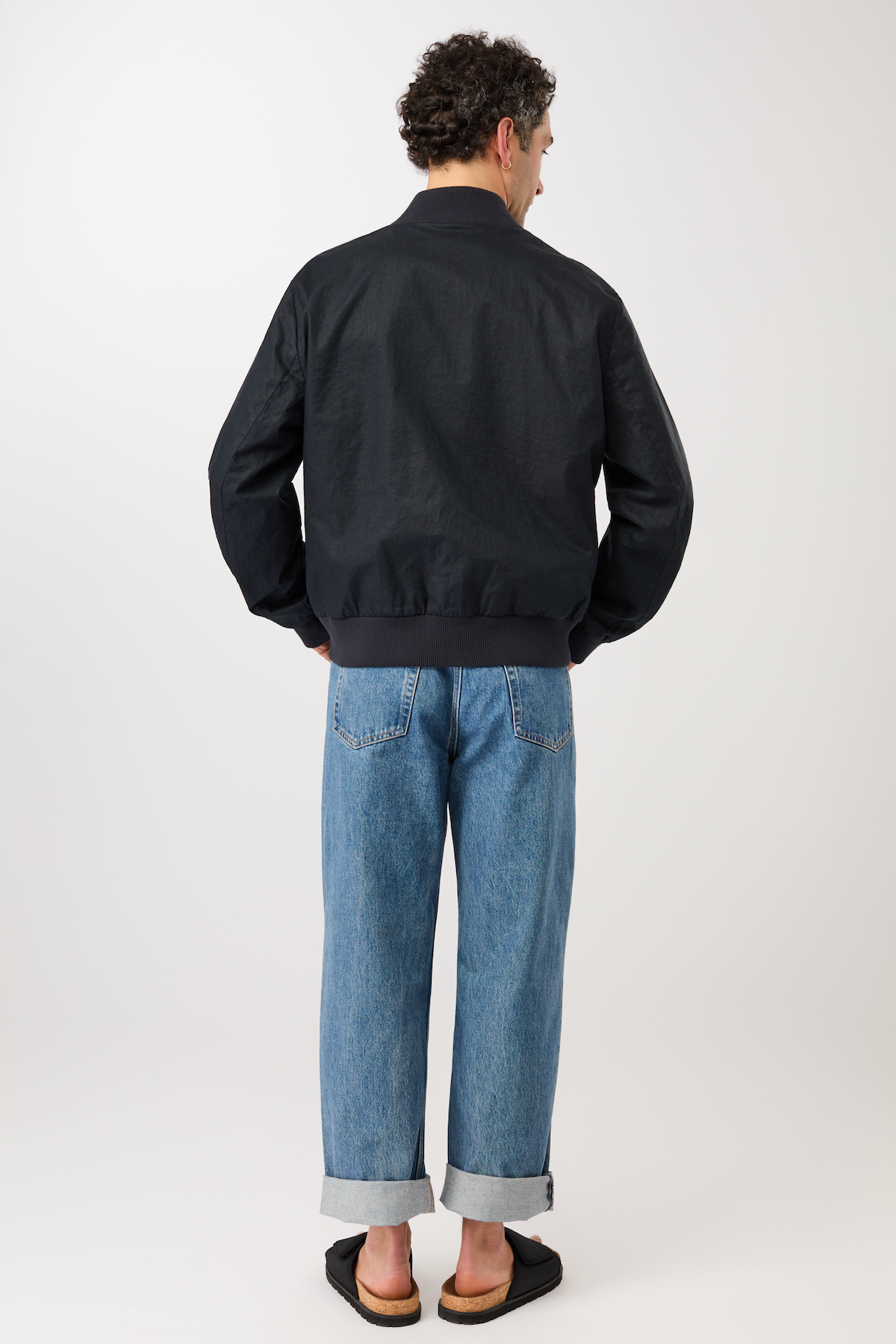langerchen-bomberjacke-aus-beschichtetem-leinen-navy image 2